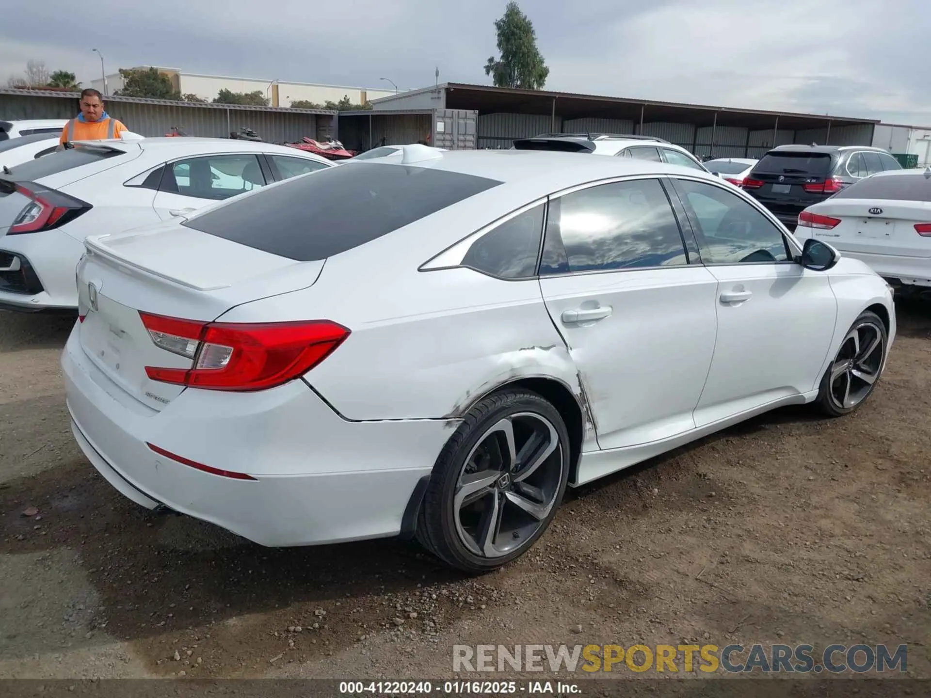 6 fotografías del automóvil dañado 1HGCV1F37LA003628 HONDA ACCORD 2020