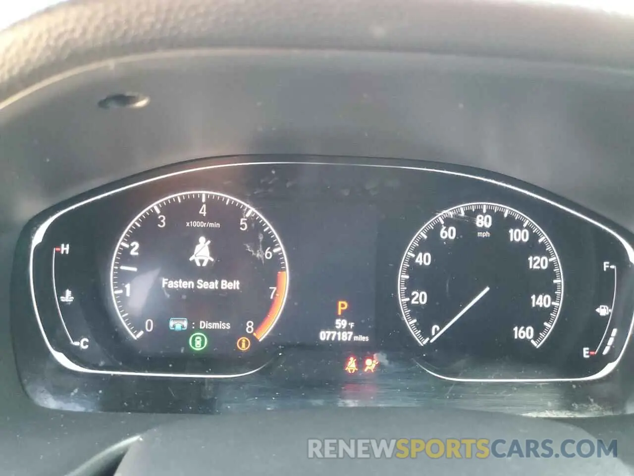 9 fotografías del automóvil dañado 1HGCV1F37LA083464 HONDA ACCORD 2020