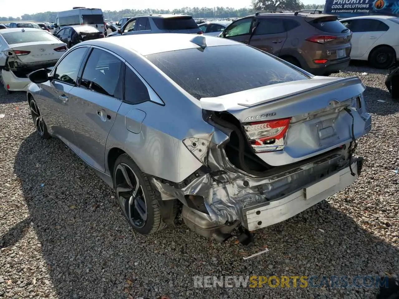 2 fotografías del automóvil dañado 1HGCV1F37LA084100 HONDA ACCORD 2020