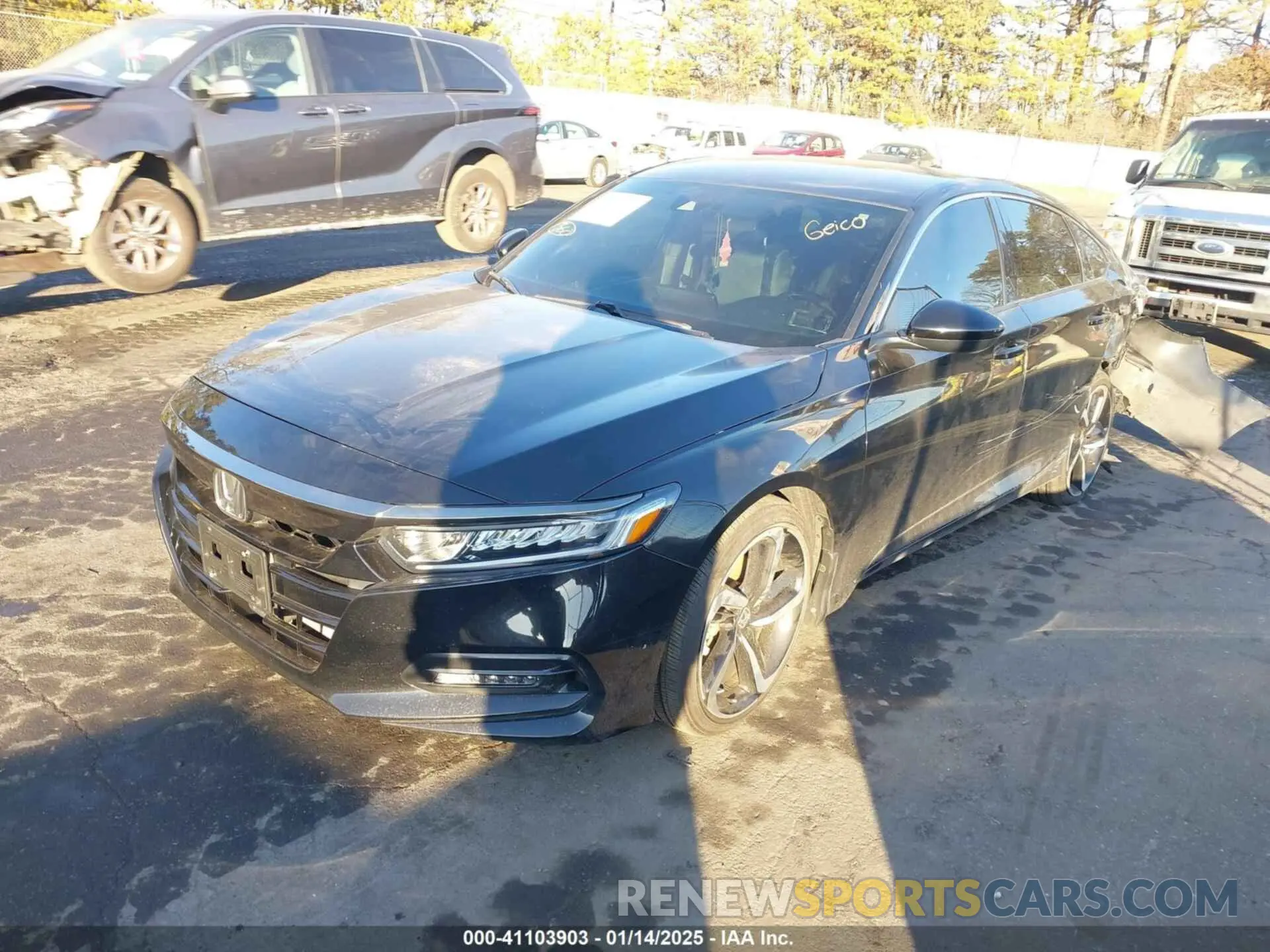 2 fotografías del automóvil dañado 1HGCV1F37LA154405 HONDA ACCORD 2020