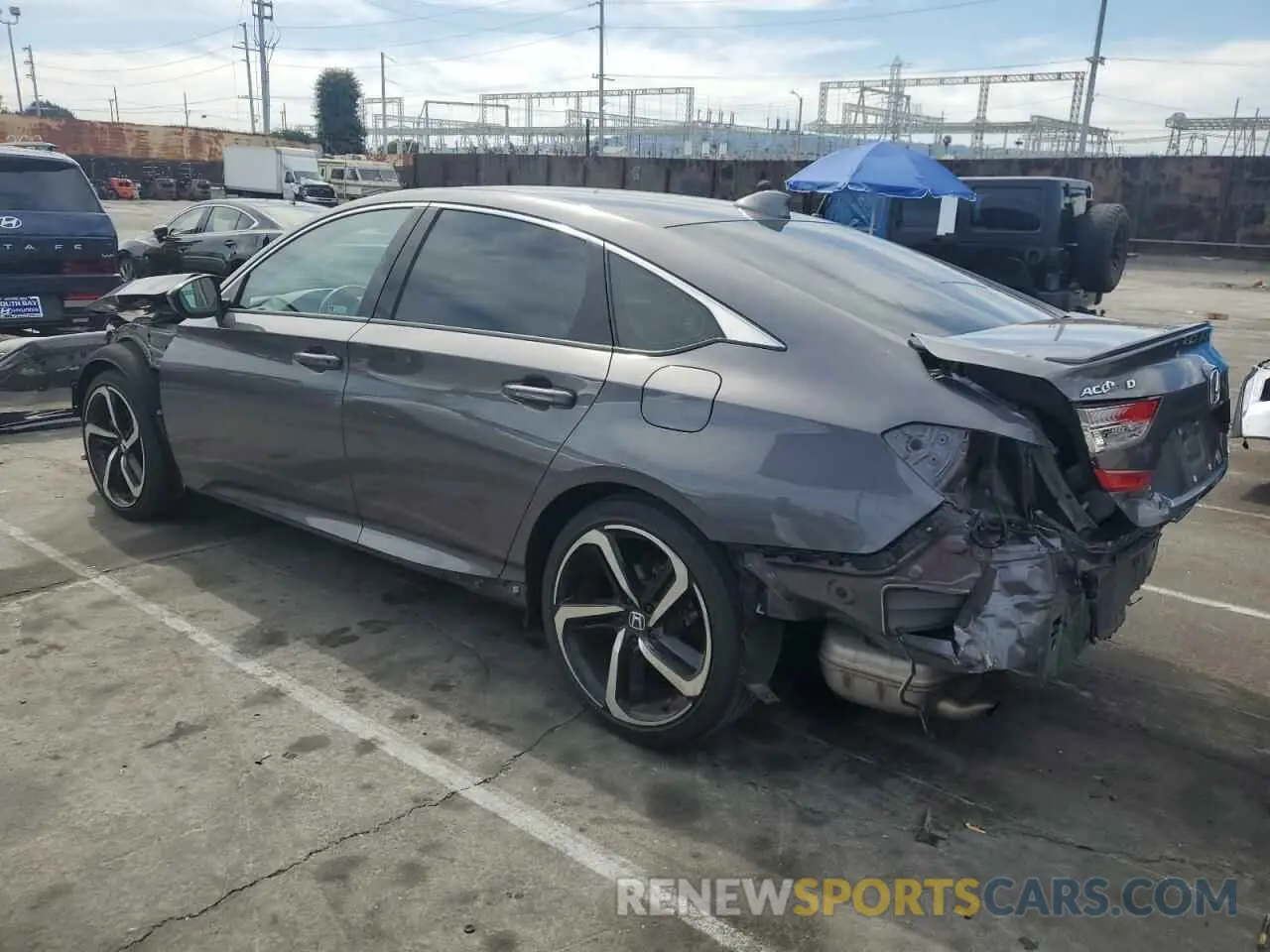 2 fotografías del automóvil dañado 1HGCV1F3XLA010184 HONDA ACCORD 2020