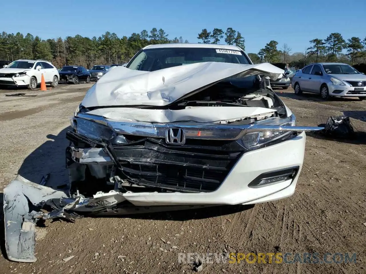5 fotografías del automóvil dañado 1HGCV1F40LA032025 HONDA ACCORD 2020