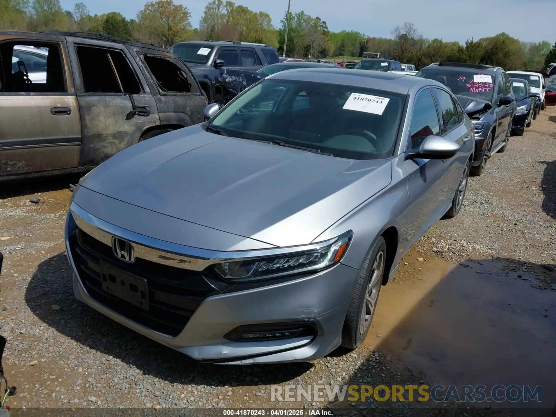 2 fotografías del automóvil dañado 1HGCV1F48LA025274 HONDA ACCORD 2020