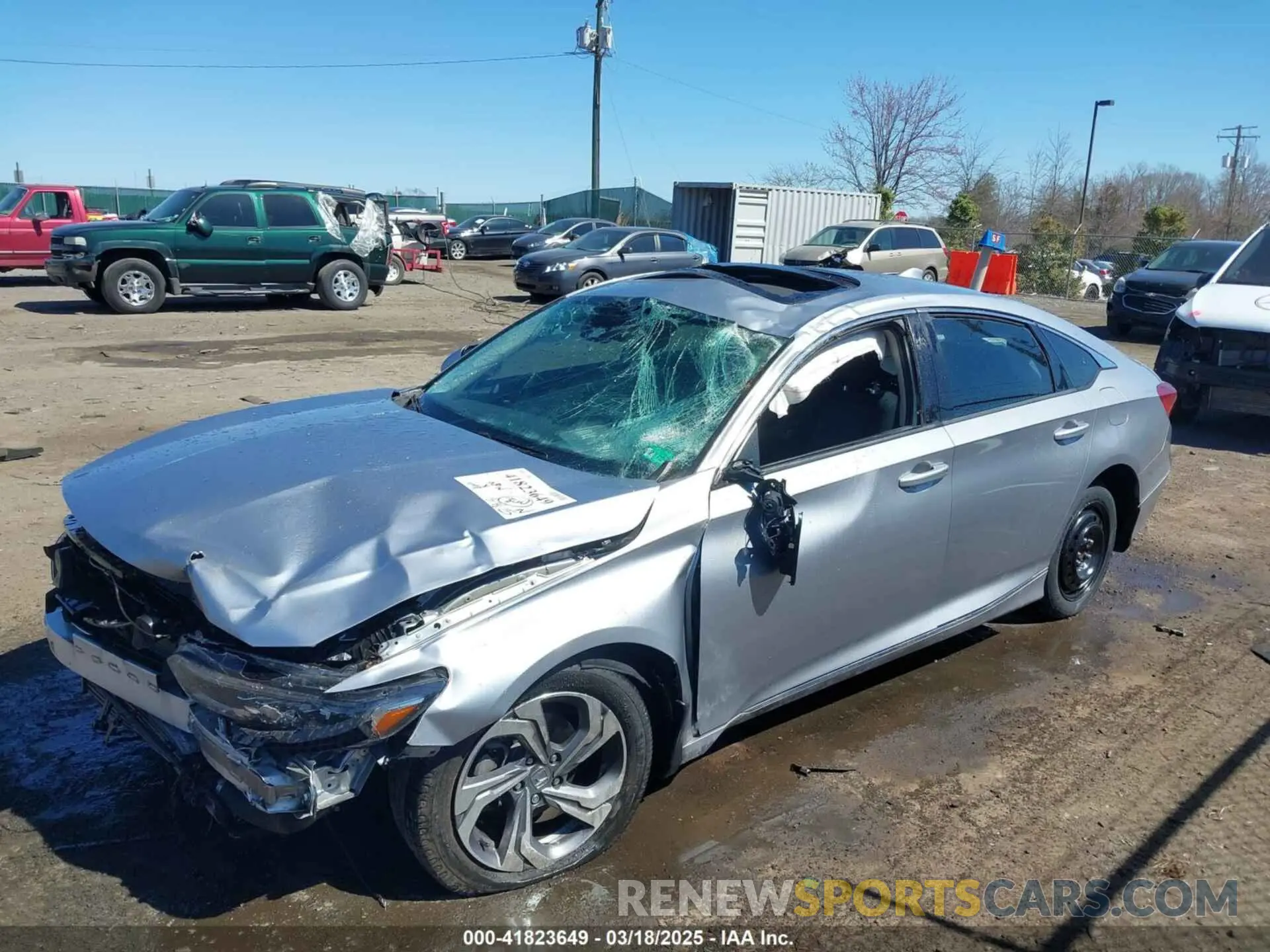 2 fotografías del automóvil dañado 1HGCV1F48LA064642 HONDA ACCORD 2020