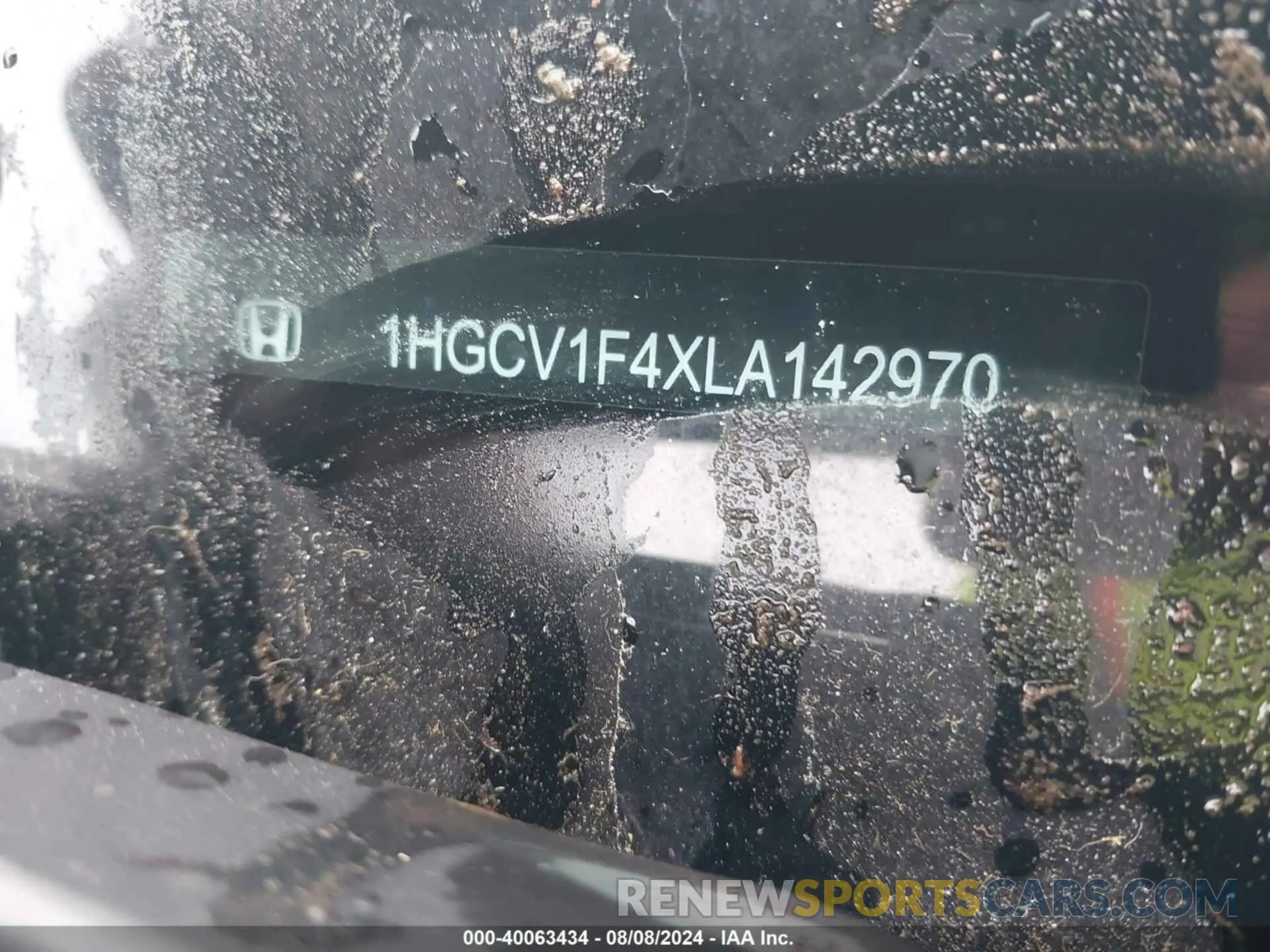 17 fotografías del automóvil dañado 1HGCV1F4XLA142970 HONDA ACCORD 2020