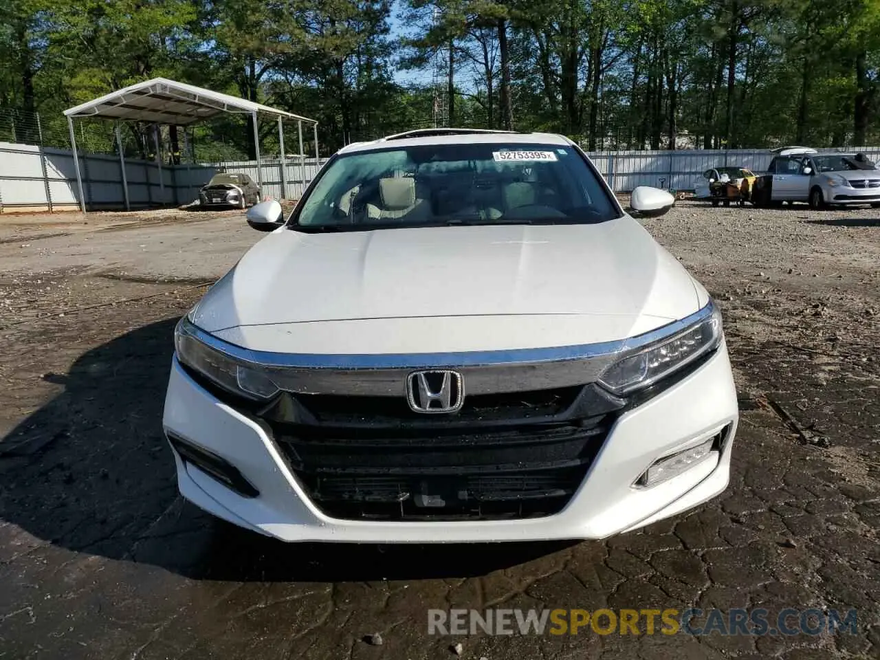 5 fotografías del automóvil dañado 1HGCV1F52LA076116 HONDA ACCORD 2020