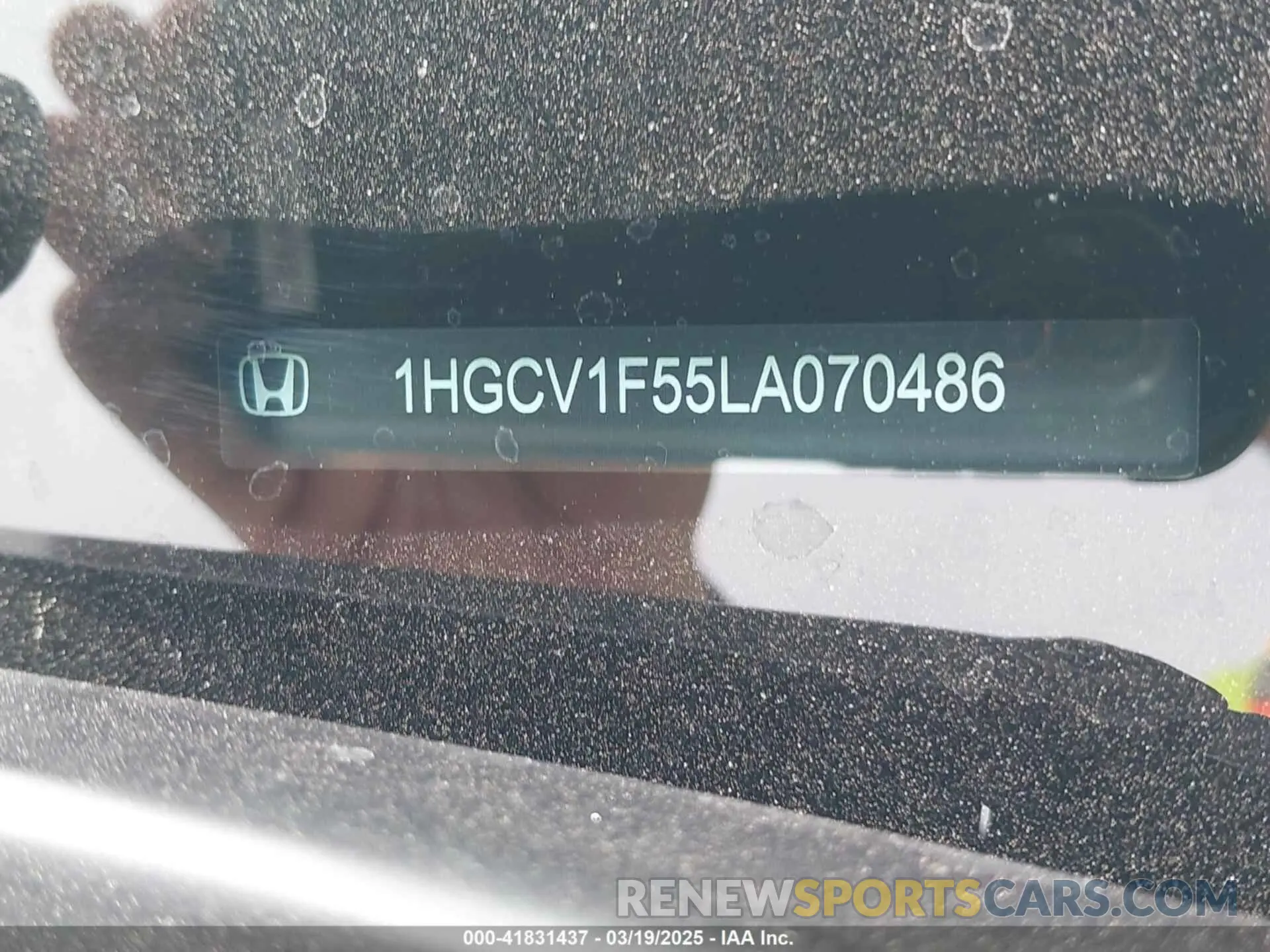 9 fotografías del automóvil dañado 1HGCV1F55LA070486 HONDA ACCORD 2020