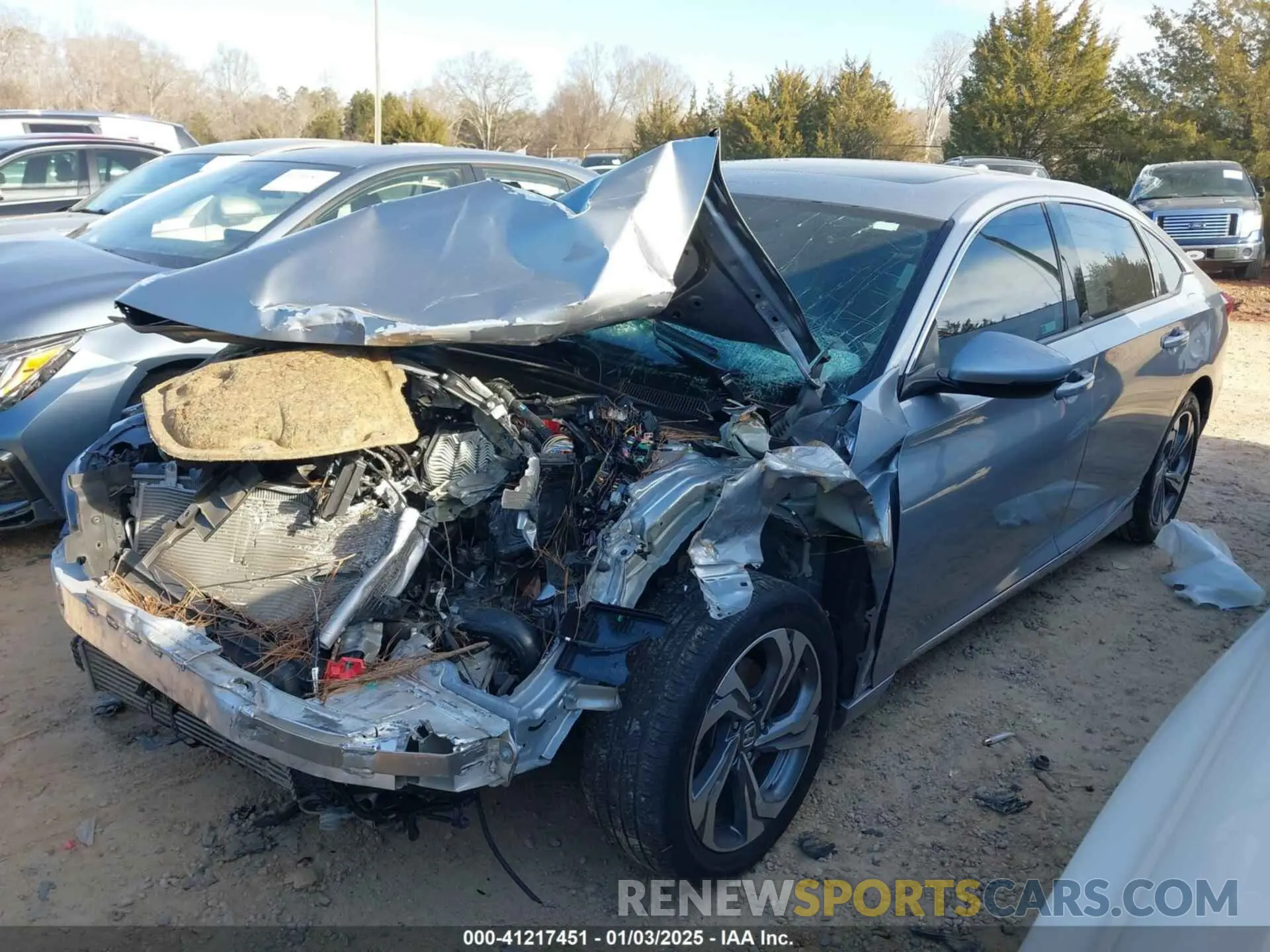 2 fotografías del automóvil dañado 1HGCV1F5XLA021980 HONDA ACCORD 2020