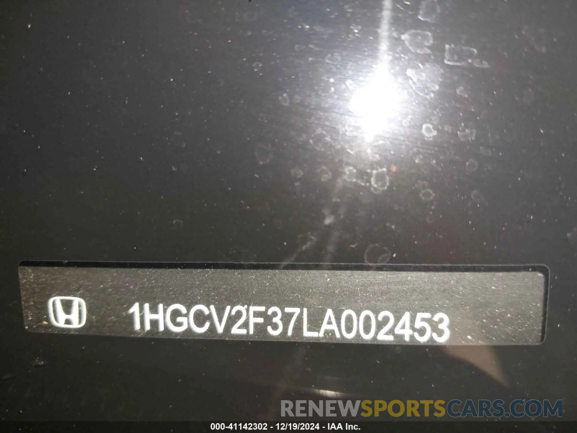 18 fotografías del automóvil dañado 1HGCV2F37LA002453 HONDA ACCORD 2020