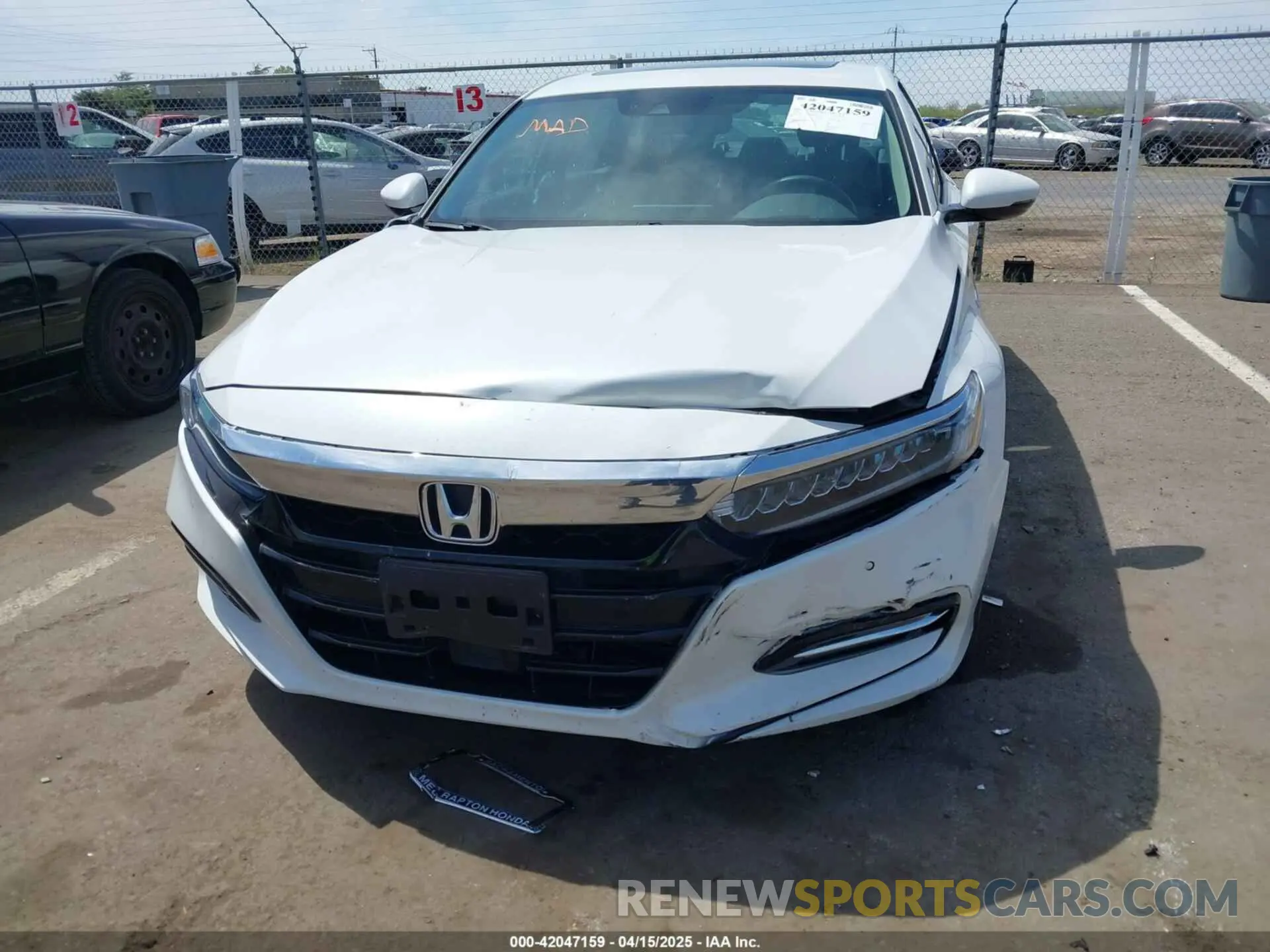 6 fotografías del automóvil dañado 1HGCV3F98LA000043 HONDA ACCORD 2020