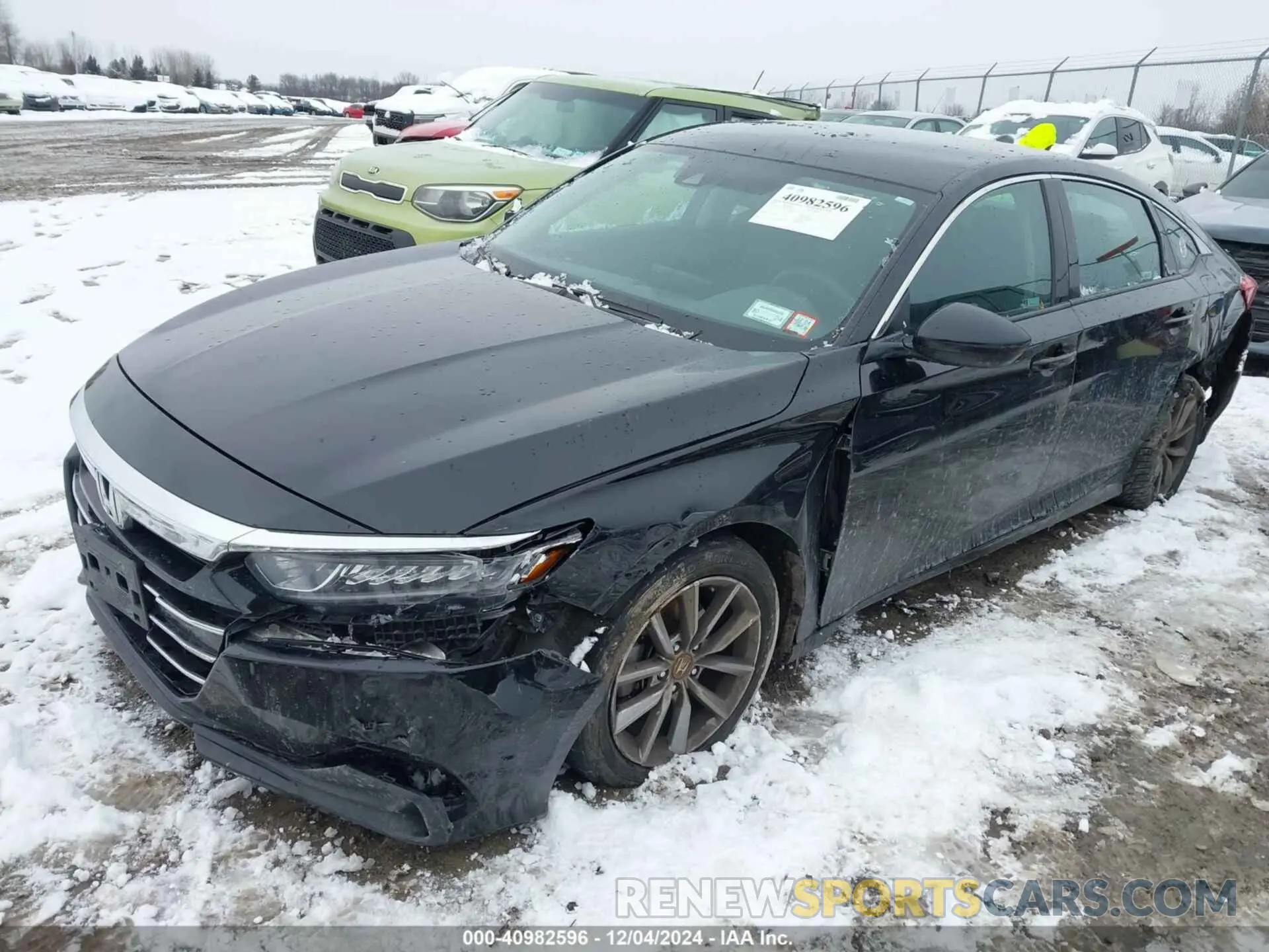 2 fotografías del automóvil dañado 1HGCV1F11MA017525 HONDA ACCORD 2021