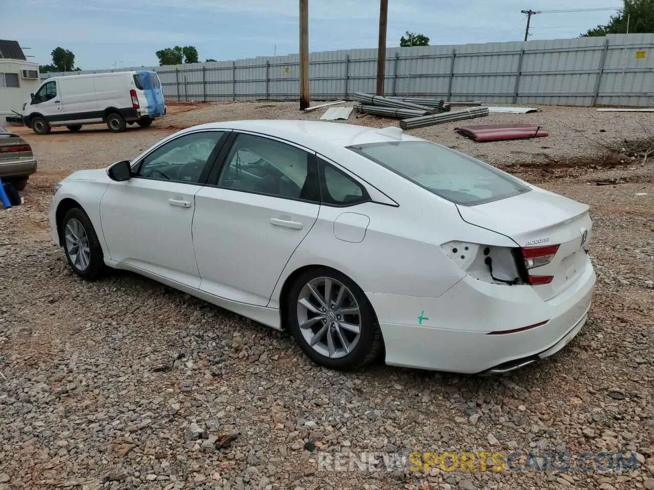 2 fotografías del automóvil dañado 1HGCV1F11MA044448 HONDA ACCORD 2021