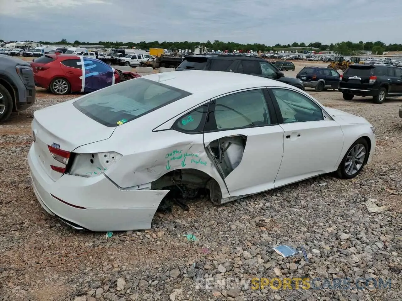 3 fotografías del automóvil dañado 1HGCV1F11MA044448 HONDA ACCORD 2021