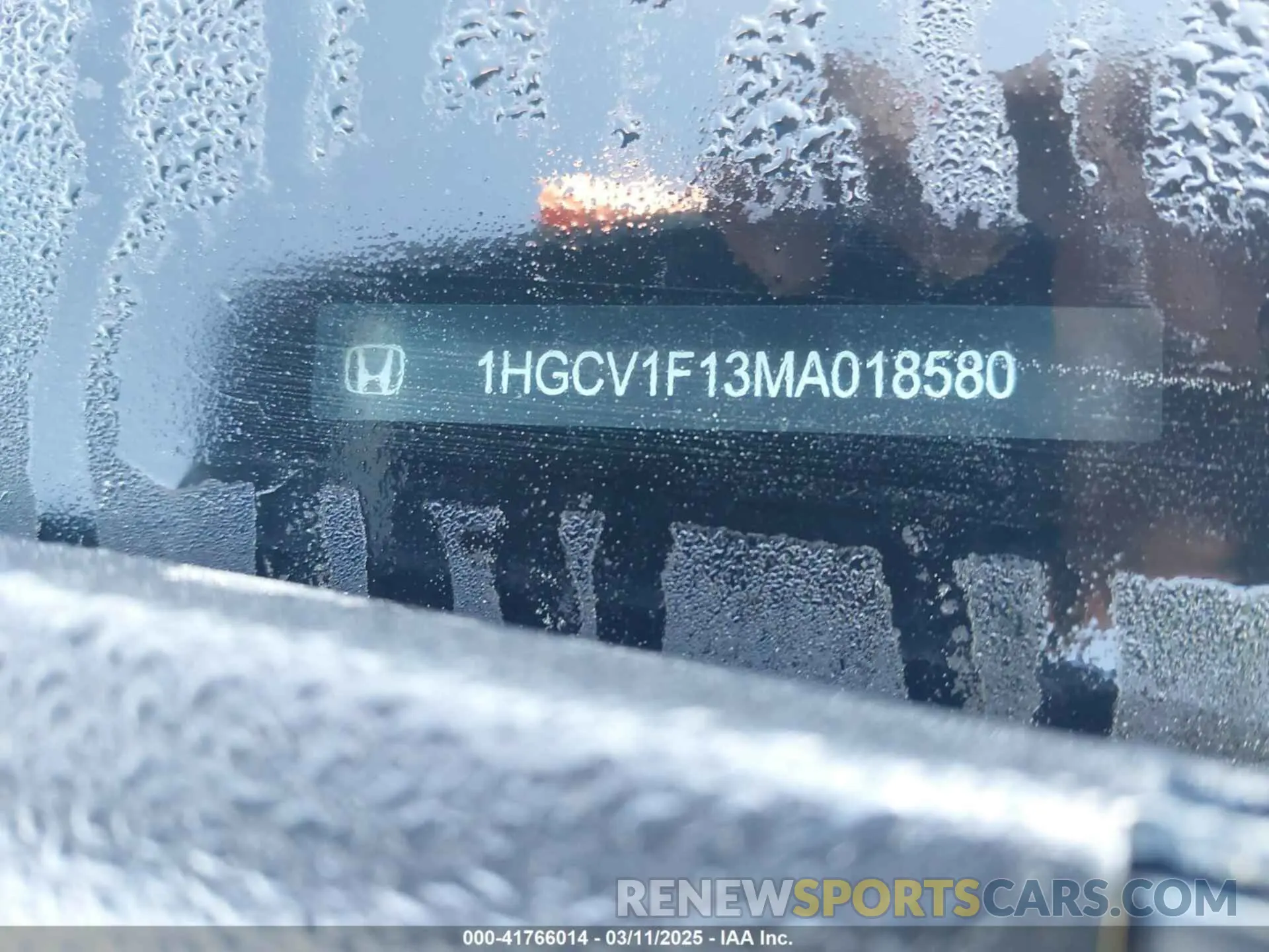 9 fotografías del automóvil dañado 1HGCV1F13MA018580 HONDA ACCORD 2021
