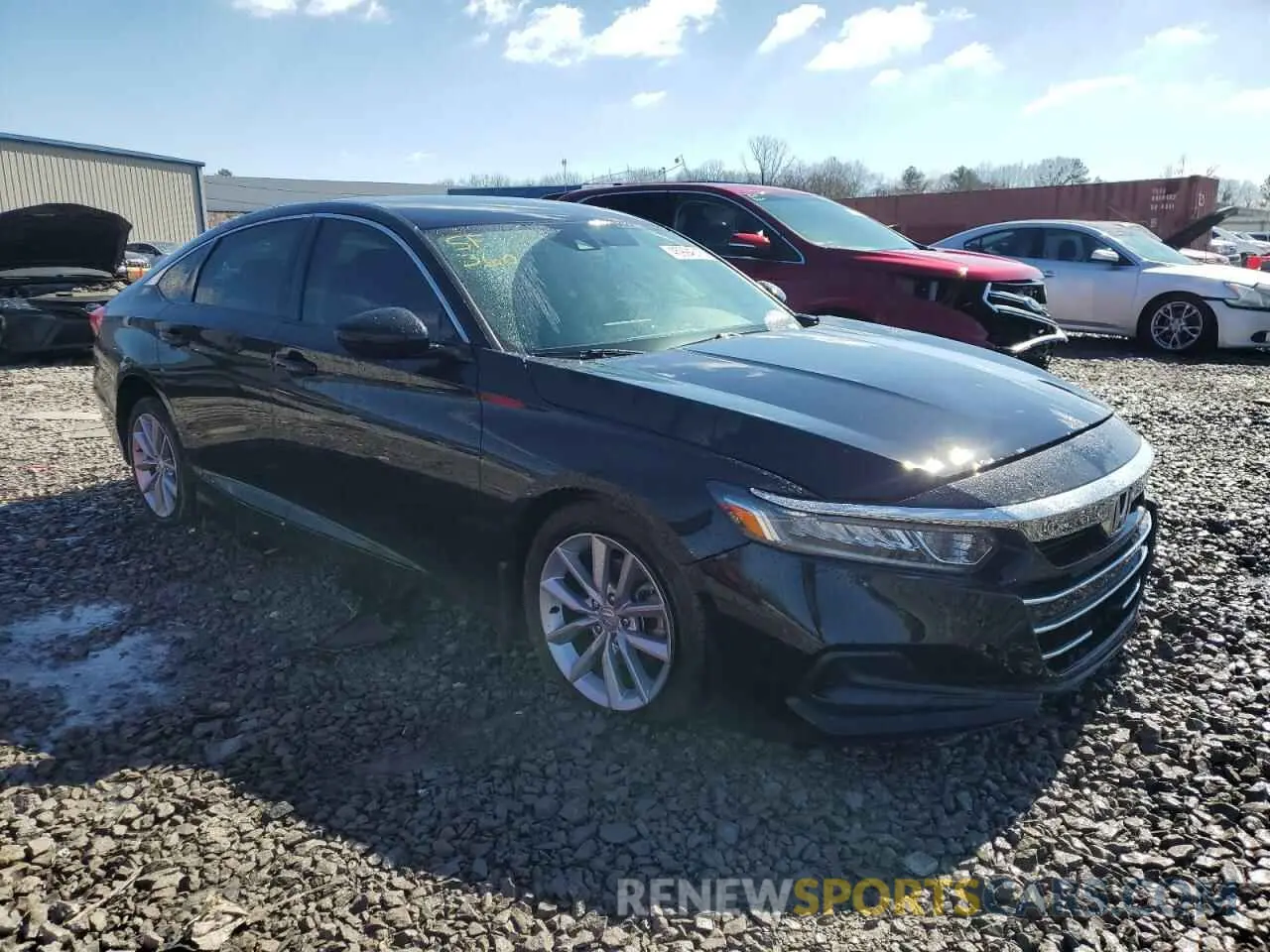 4 fotografías del automóvil dañado 1HGCV1F13MA071750 HONDA ACCORD 2021