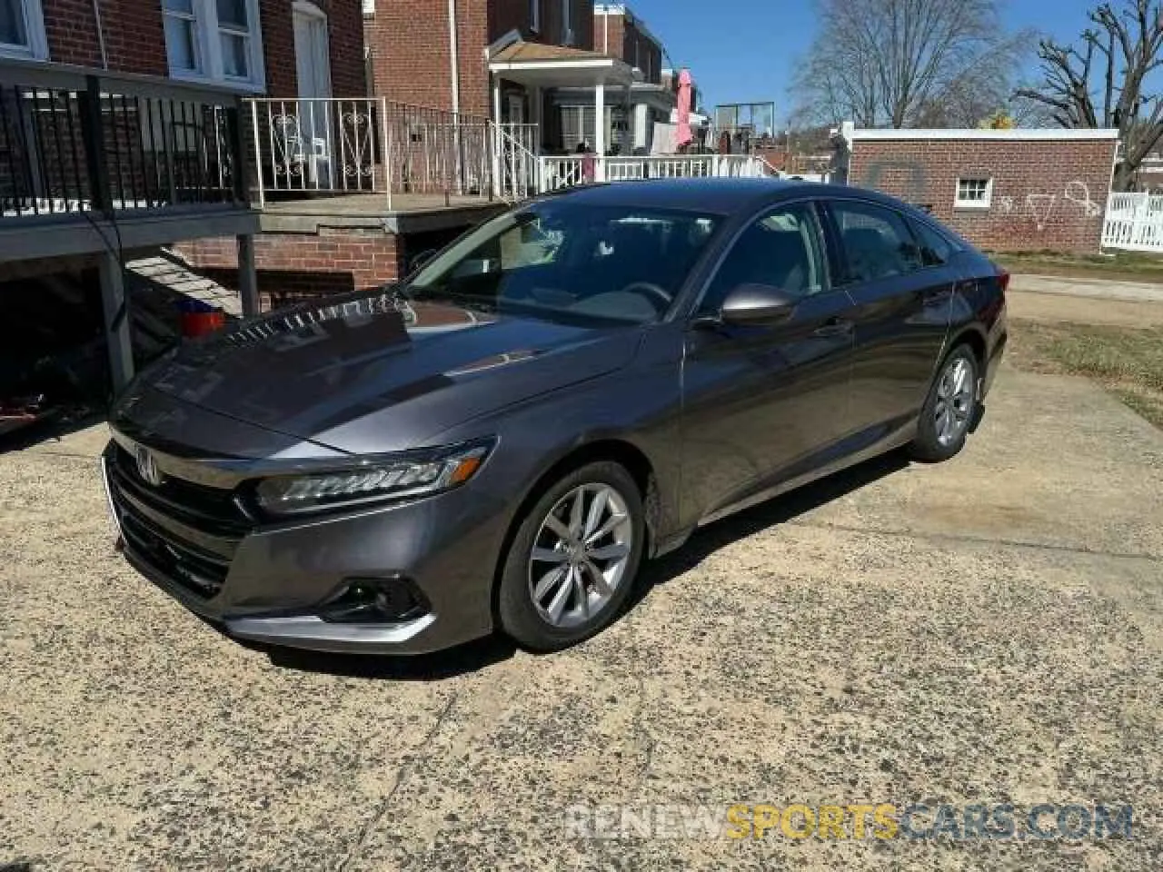 2 fotografías del automóvil dañado 1HGCV1F15MA030505 HONDA ACCORD 2021