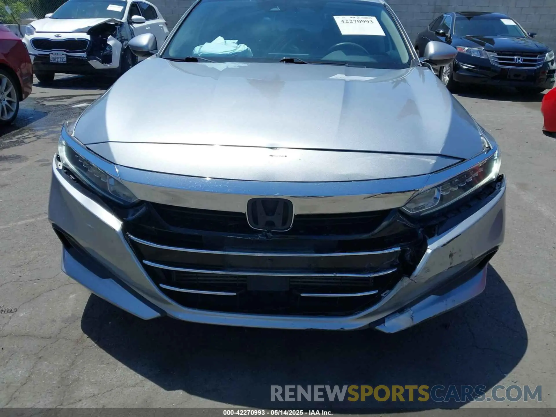 6 fotografías del automóvil dañado 1HGCV1F16MA040797 HONDA ACCORD 2021