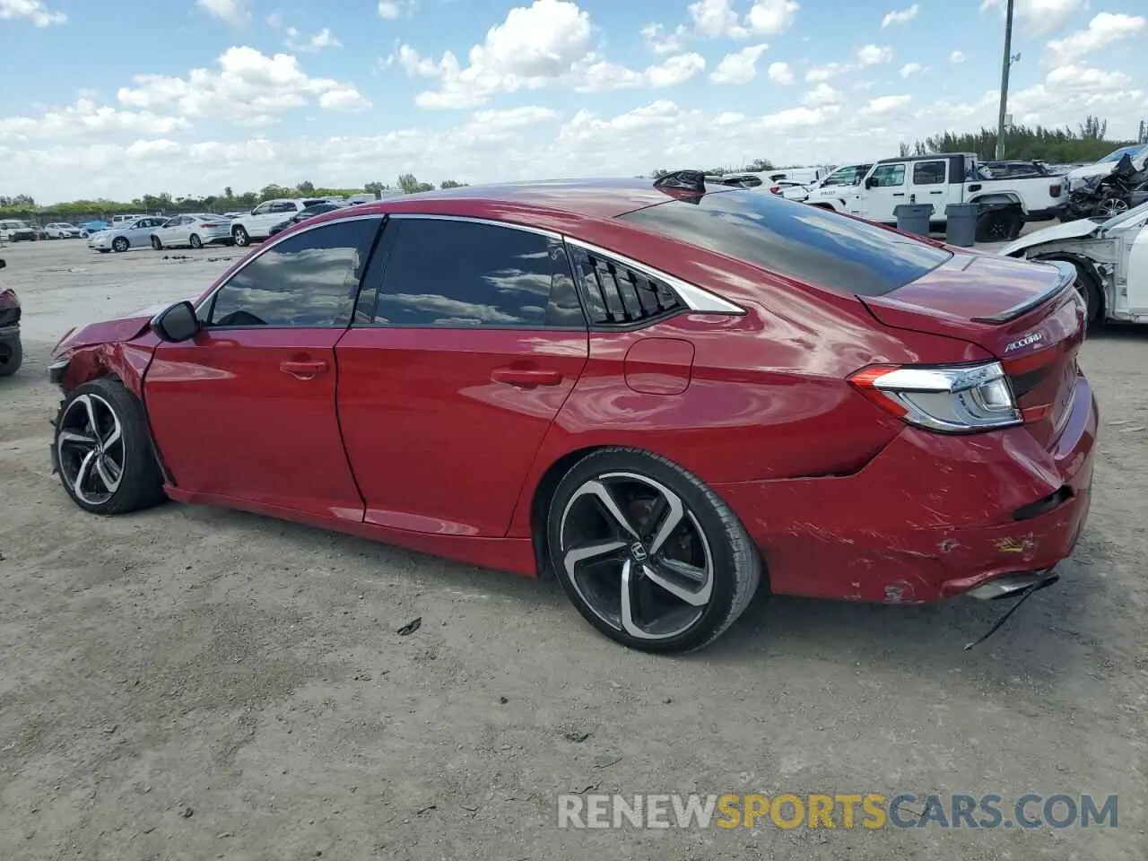 2 fotografías del automóvil dañado 1HGCV1F30MA054549 HONDA ACCORD 2021