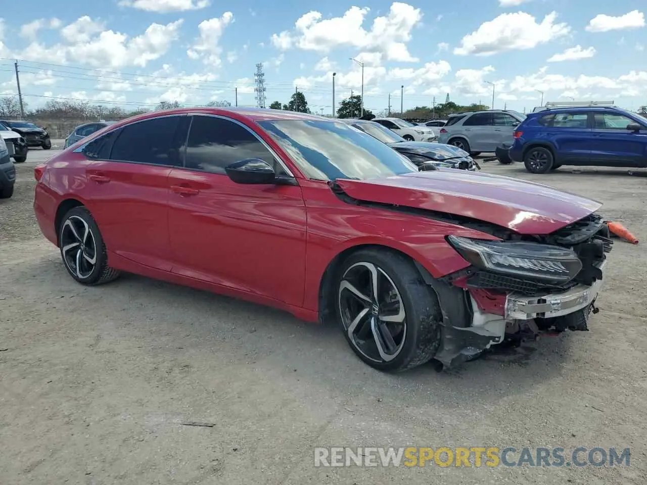 4 fotografías del automóvil dañado 1HGCV1F30MA054549 HONDA ACCORD 2021