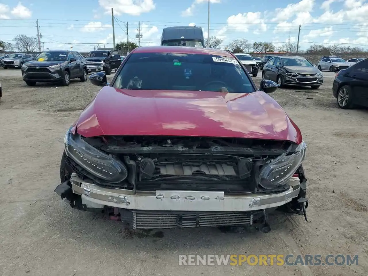 5 fotografías del automóvil dañado 1HGCV1F30MA054549 HONDA ACCORD 2021