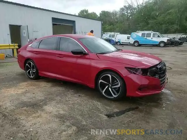 14 fotografías del automóvil dañado 1HGCV1F30MA098969 HONDA ACCORD 2021