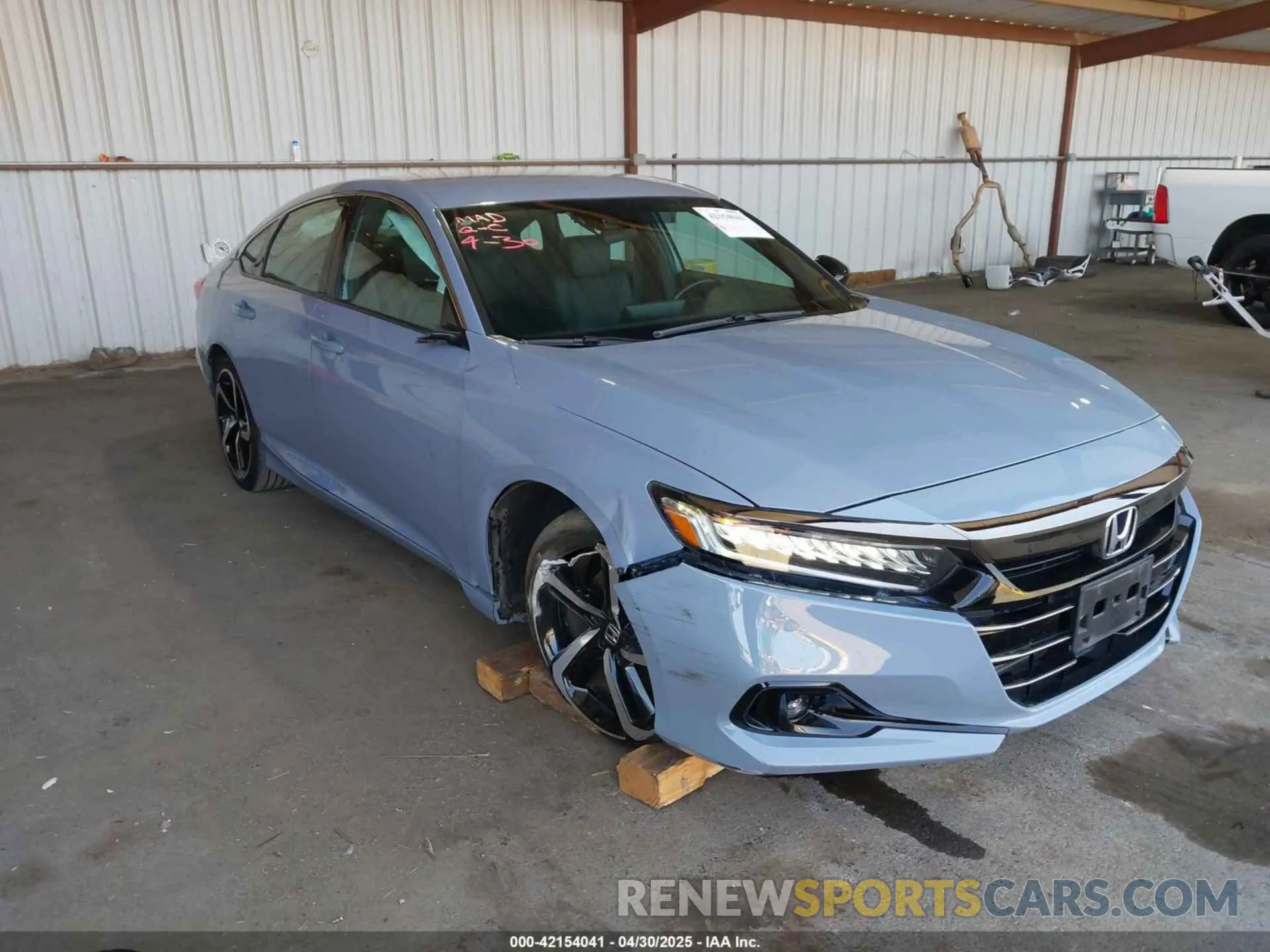 6 fotografías del automóvil dañado 1HGCV1F31MA075961 HONDA ACCORD 2021