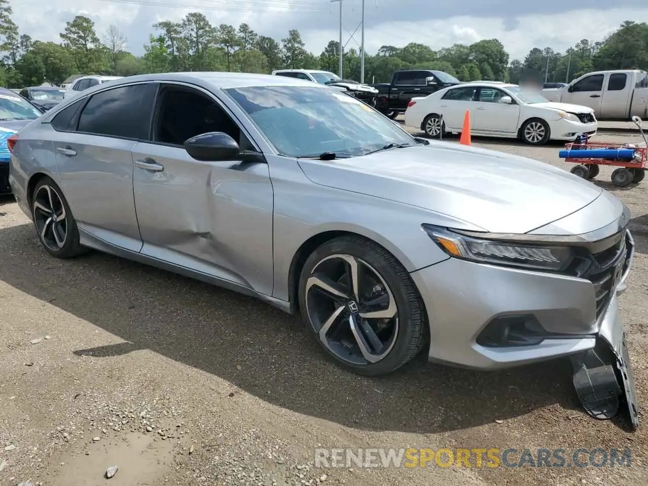 4 fotografías del automóvil dañado 1HGCV1F32MA065519 HONDA ACCORD 2021