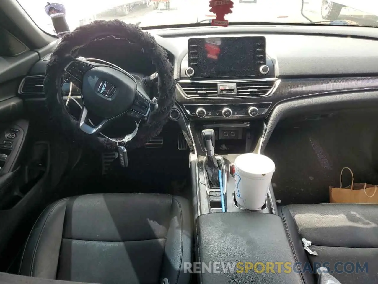 8 fotografías del automóvil dañado 1HGCV1F32MA065519 HONDA ACCORD 2021