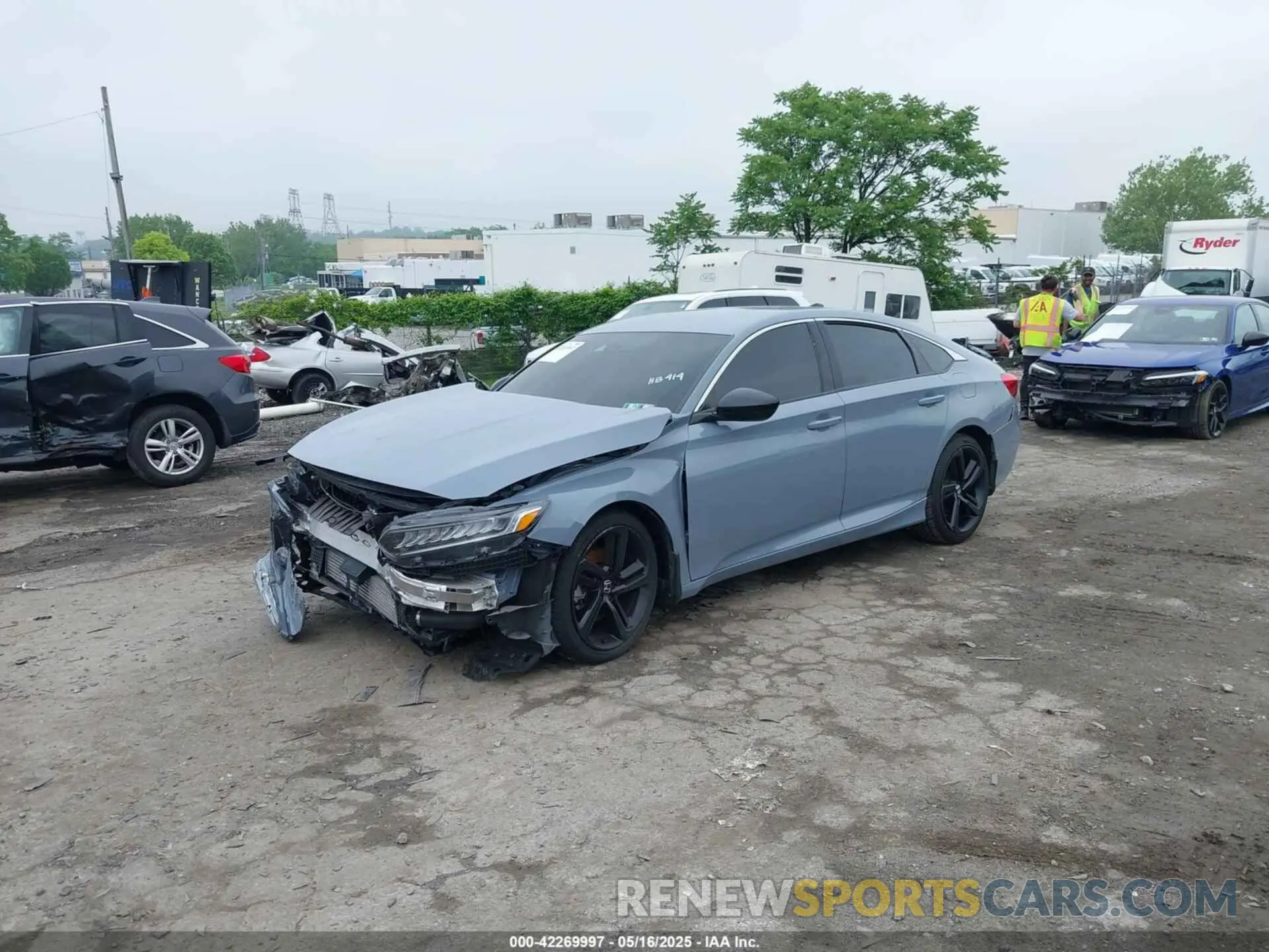 2 fotografías del automóvil dañado 1HGCV1F32MA100205 HONDA ACCORD 2021