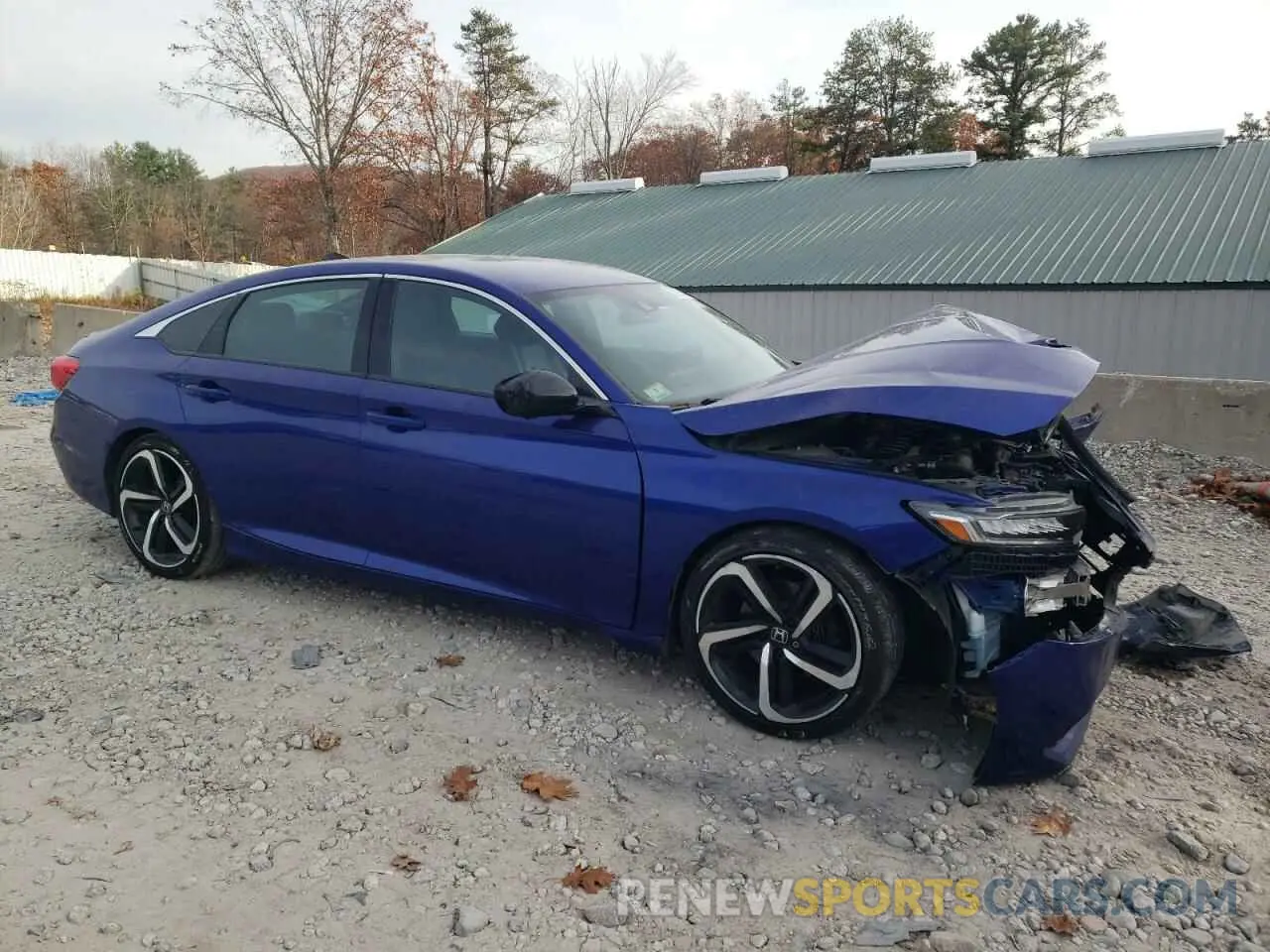 4 fotografías del automóvil dañado 1HGCV1F32MA109339 HONDA ACCORD 2021