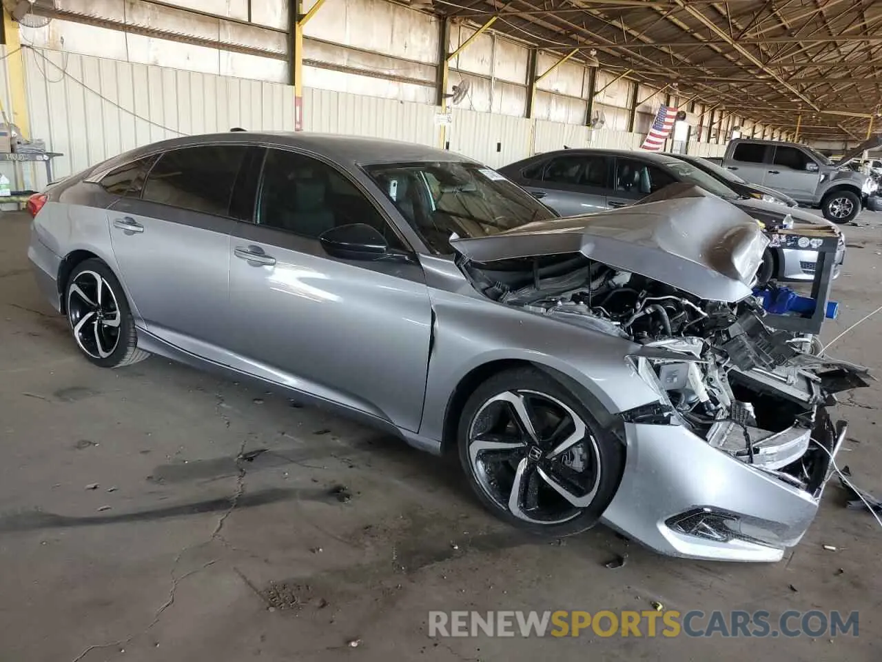 4 fotografías del automóvil dañado 1HGCV1F36MA115130 HONDA ACCORD 2021