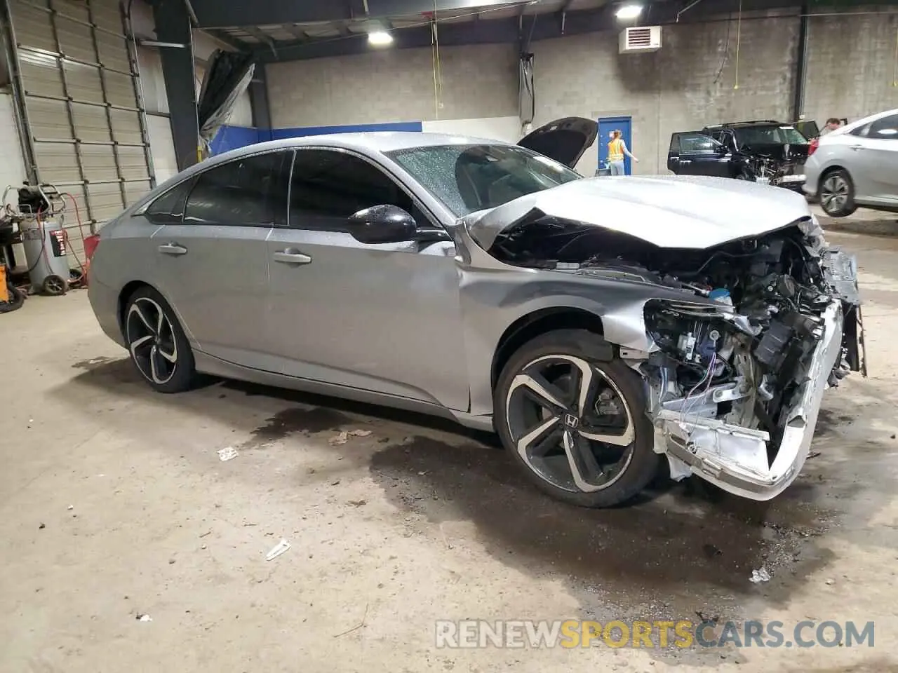 4 fotografías del automóvil dañado 1HGCV1F37MA109367 HONDA ACCORD 2021