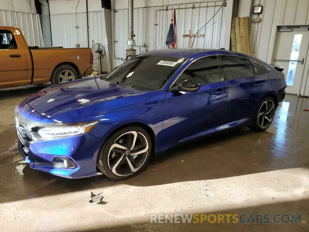 1 fotografías del automóvil dañado 1HGCV1F38MA046392 HONDA ACCORD 2021