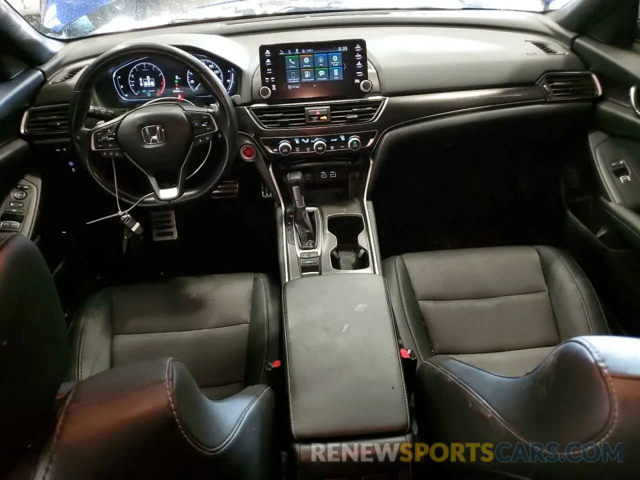 8 fotografías del automóvil dañado 1HGCV1F38MA046392 HONDA ACCORD 2021
