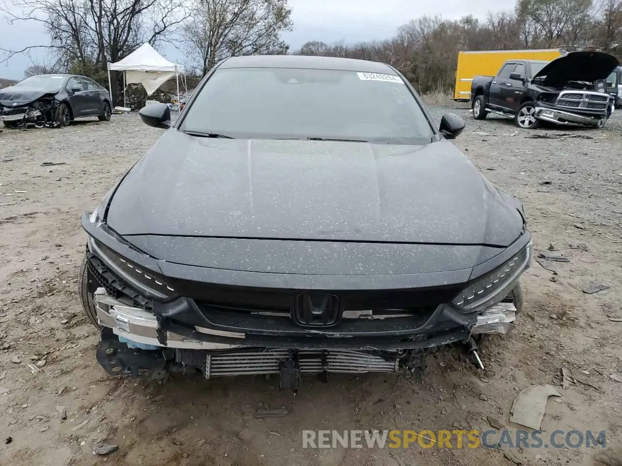 5 fotografías del automóvil dañado 1HGCV1F3XMA073884 HONDA ACCORD 2021