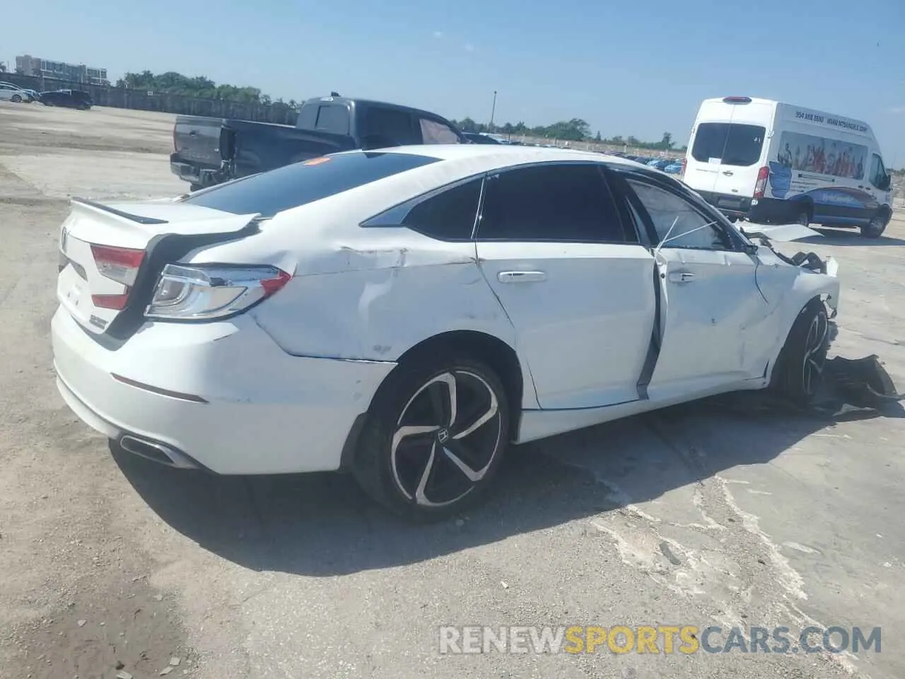 3 fotografías del automóvil dañado 1HGCV1F42MA034490 HONDA ACCORD 2021
