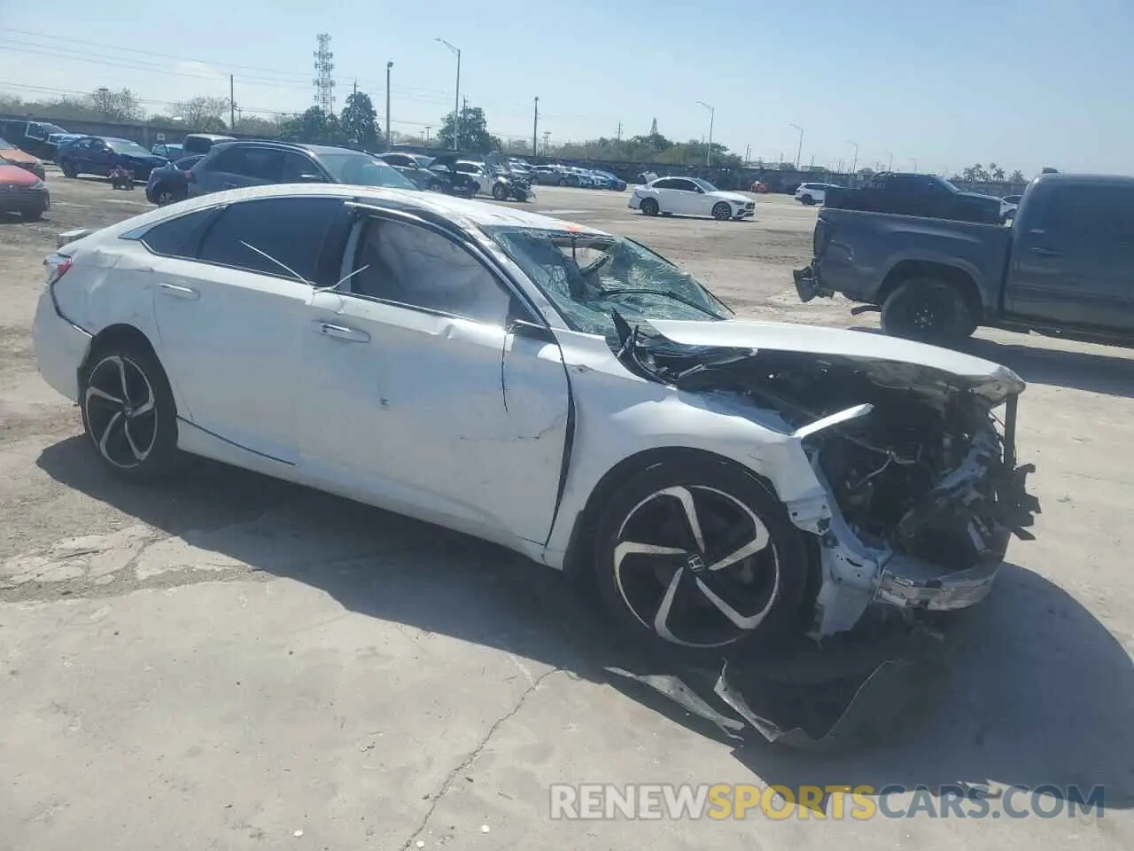 4 fotografías del automóvil dañado 1HGCV1F42MA034490 HONDA ACCORD 2021