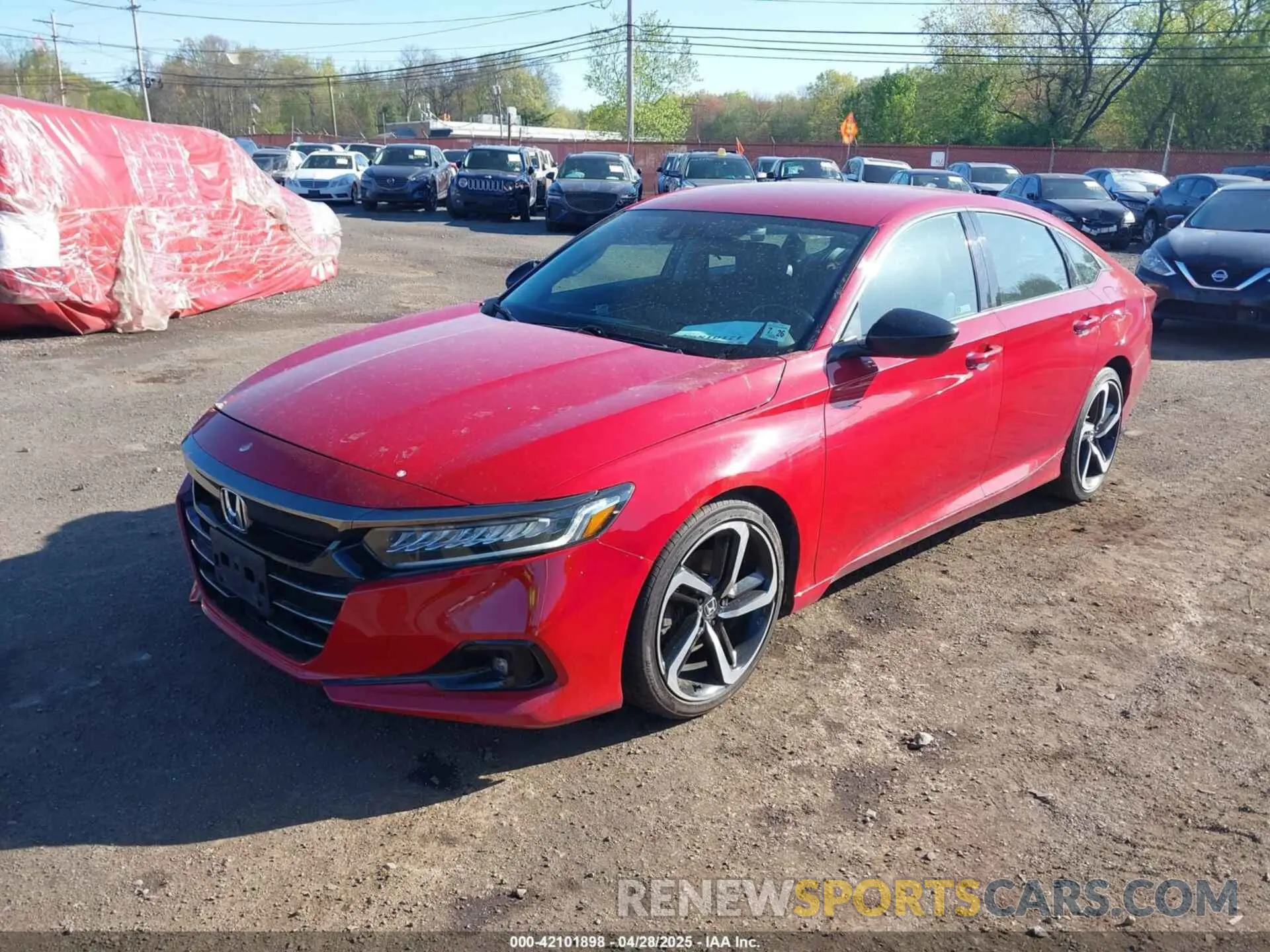 2 fotografías del automóvil dañado 1HGCV1F43MA058068 HONDA ACCORD 2021