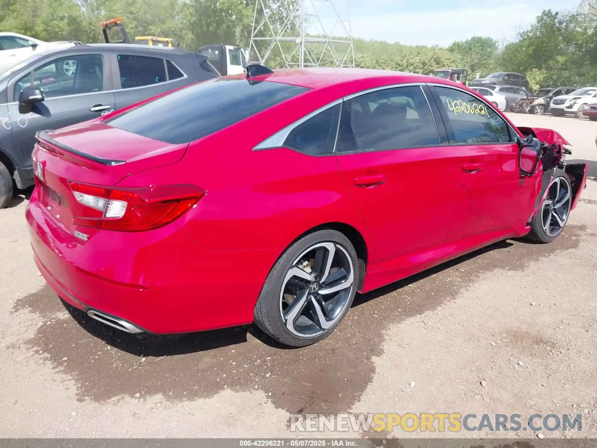 4 fotografías del automóvil dañado 1HGCV1F44MA078619 HONDA ACCORD 2021