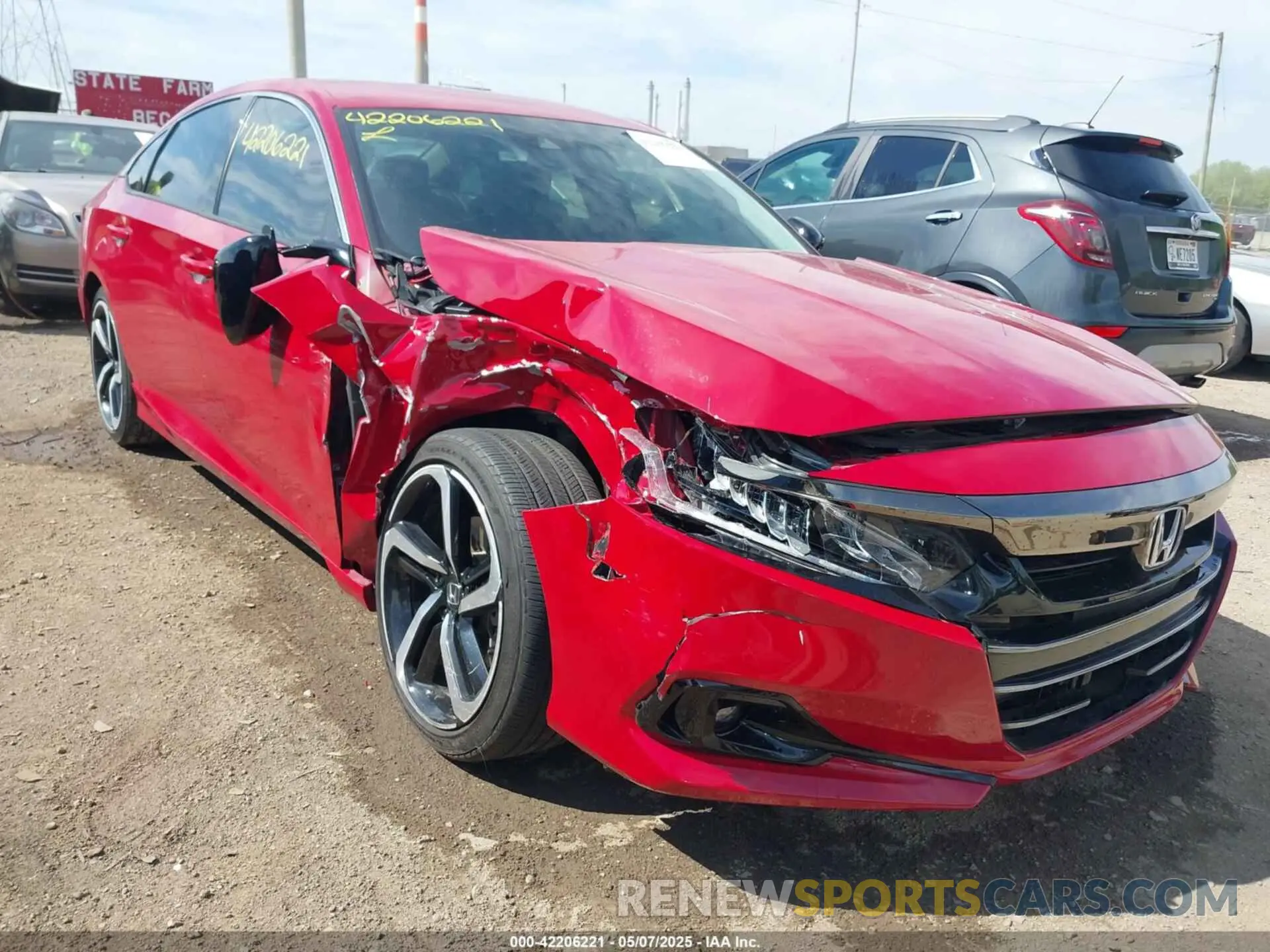 6 fotografías del automóvil dañado 1HGCV1F44MA078619 HONDA ACCORD 2021