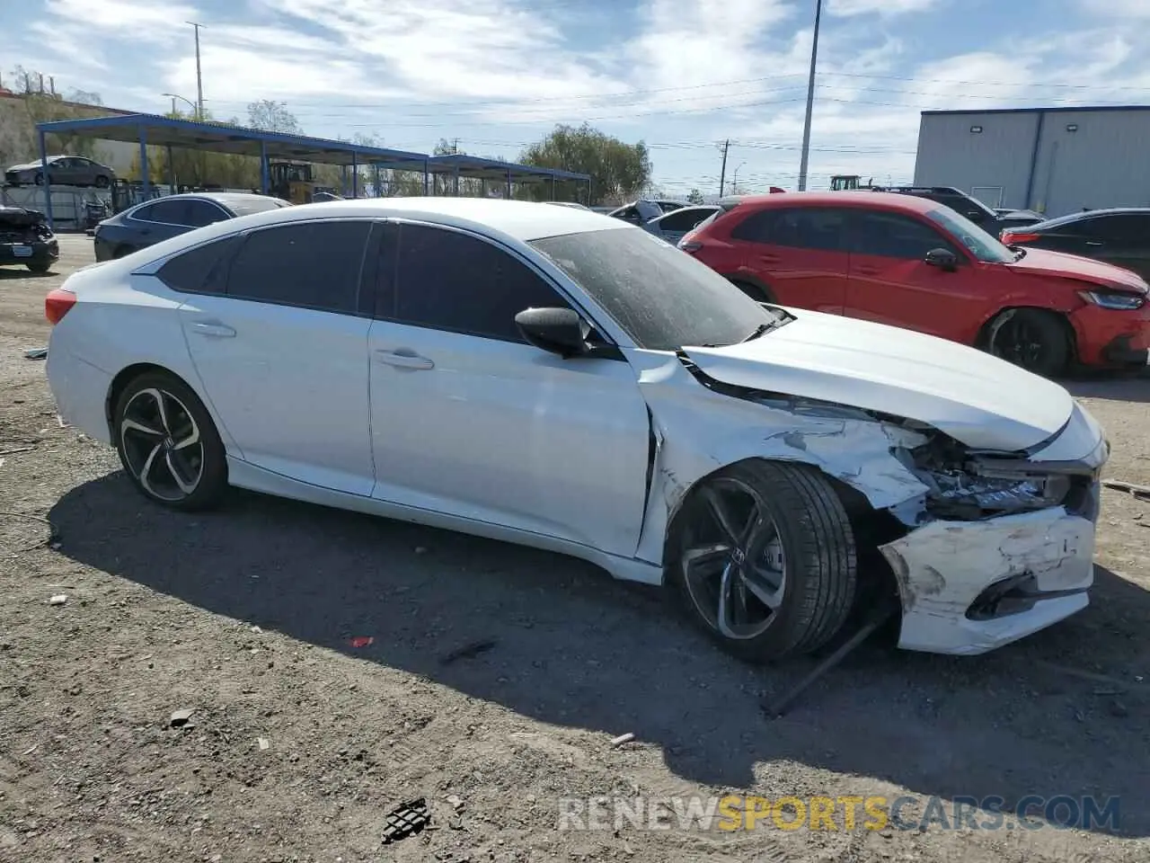 4 fotografías del automóvil dañado 1HGCV1F45MA086275 HONDA ACCORD 2021