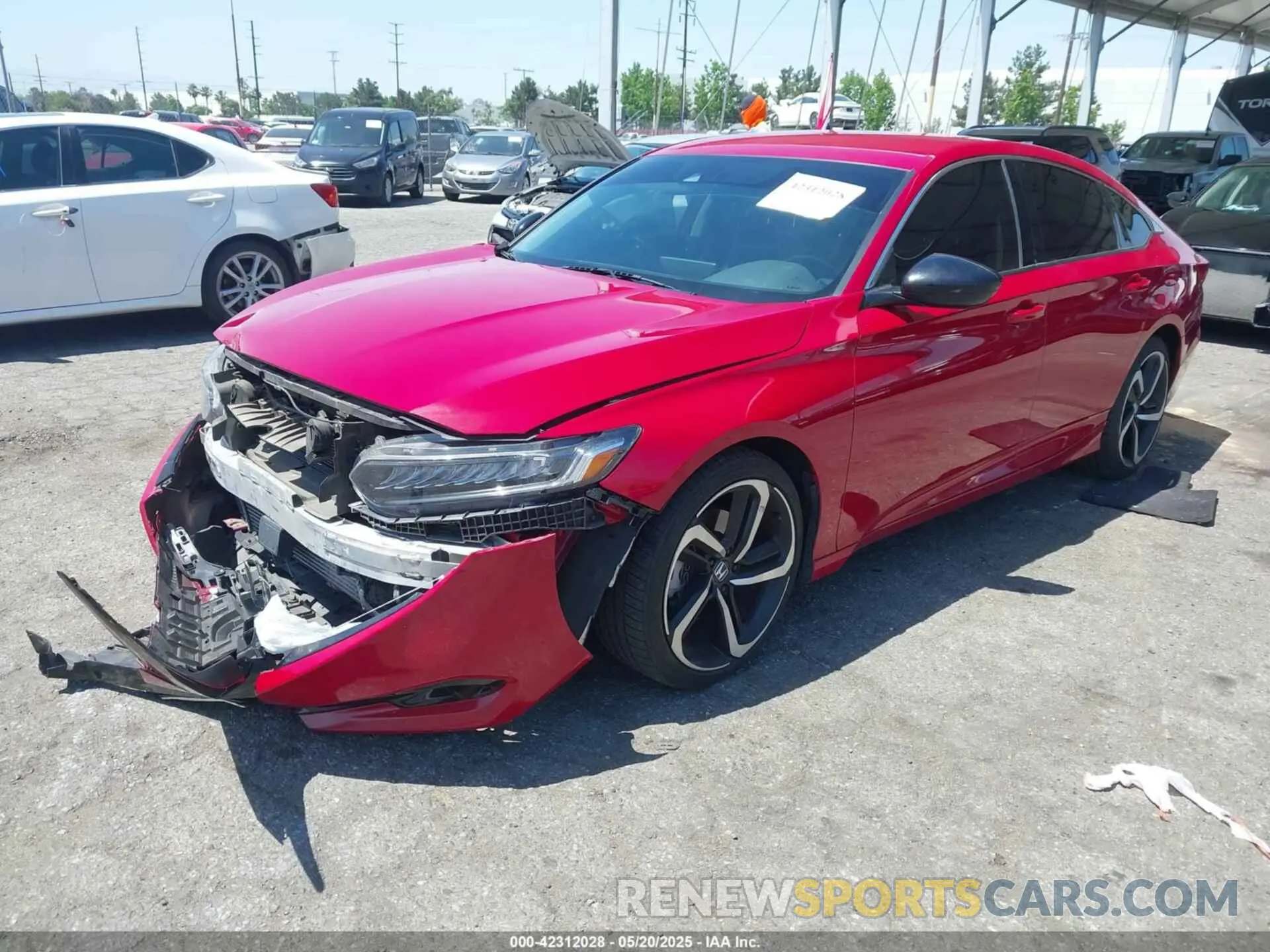 2 fotografías del automóvil dañado 1HGCV1F46MA062695 HONDA ACCORD 2021