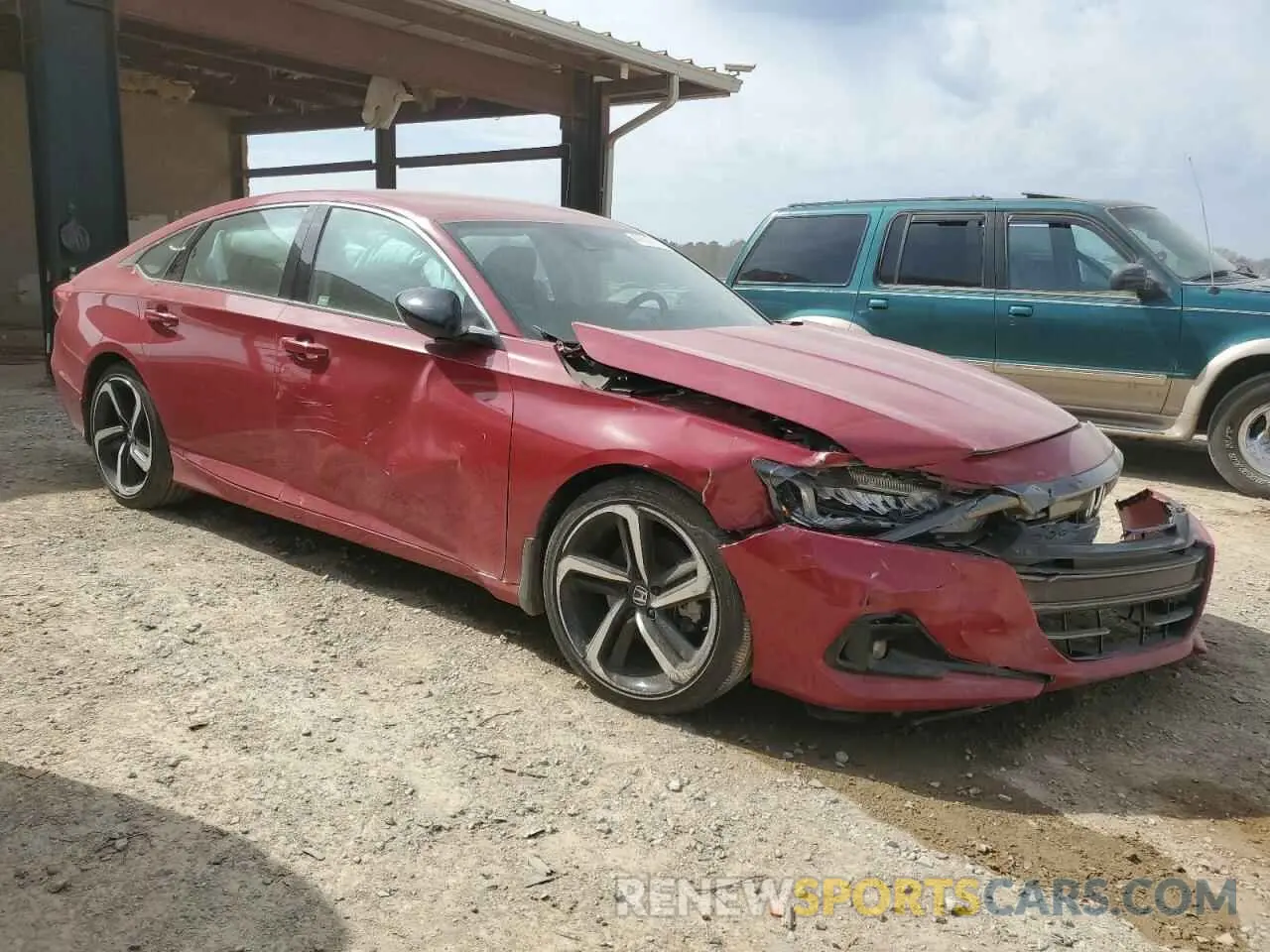 4 fotografías del automóvil dañado 1HGCV1F47MA122483 HONDA ACCORD 2021