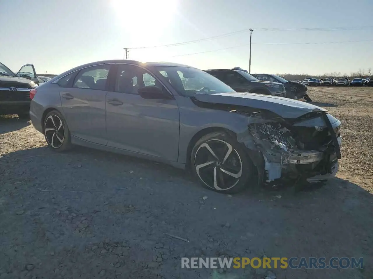 4 fotografías del automóvil dañado 1HGCV1F47MA124203 HONDA ACCORD 2021
