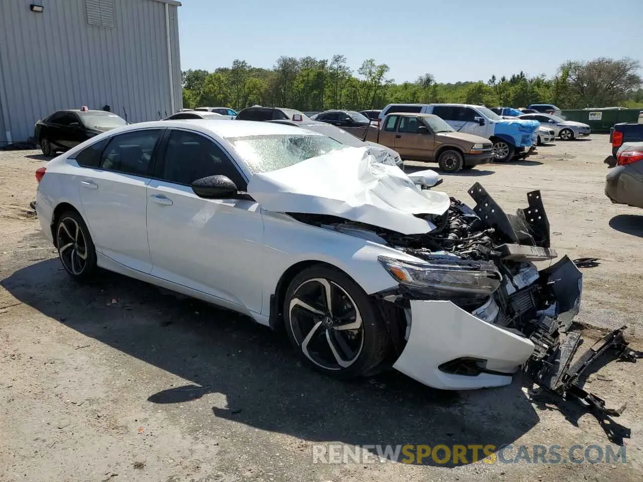 4 fotografías del automóvil dañado 1HGCV1F48MA057563 HONDA ACCORD 2021