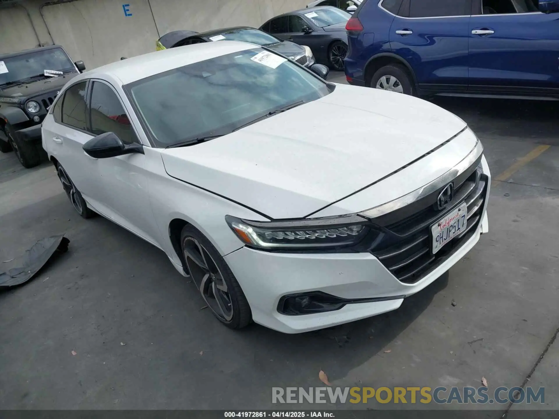 1 fotografías del automóvil dañado 1HGCV1F49MA055546 HONDA ACCORD 2021