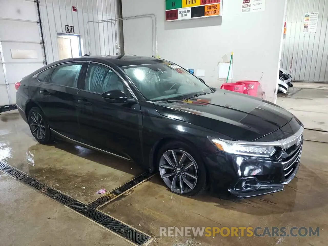 4 fotografías del automóvil dañado 1HGCV1F53MA006268 HONDA ACCORD 2021