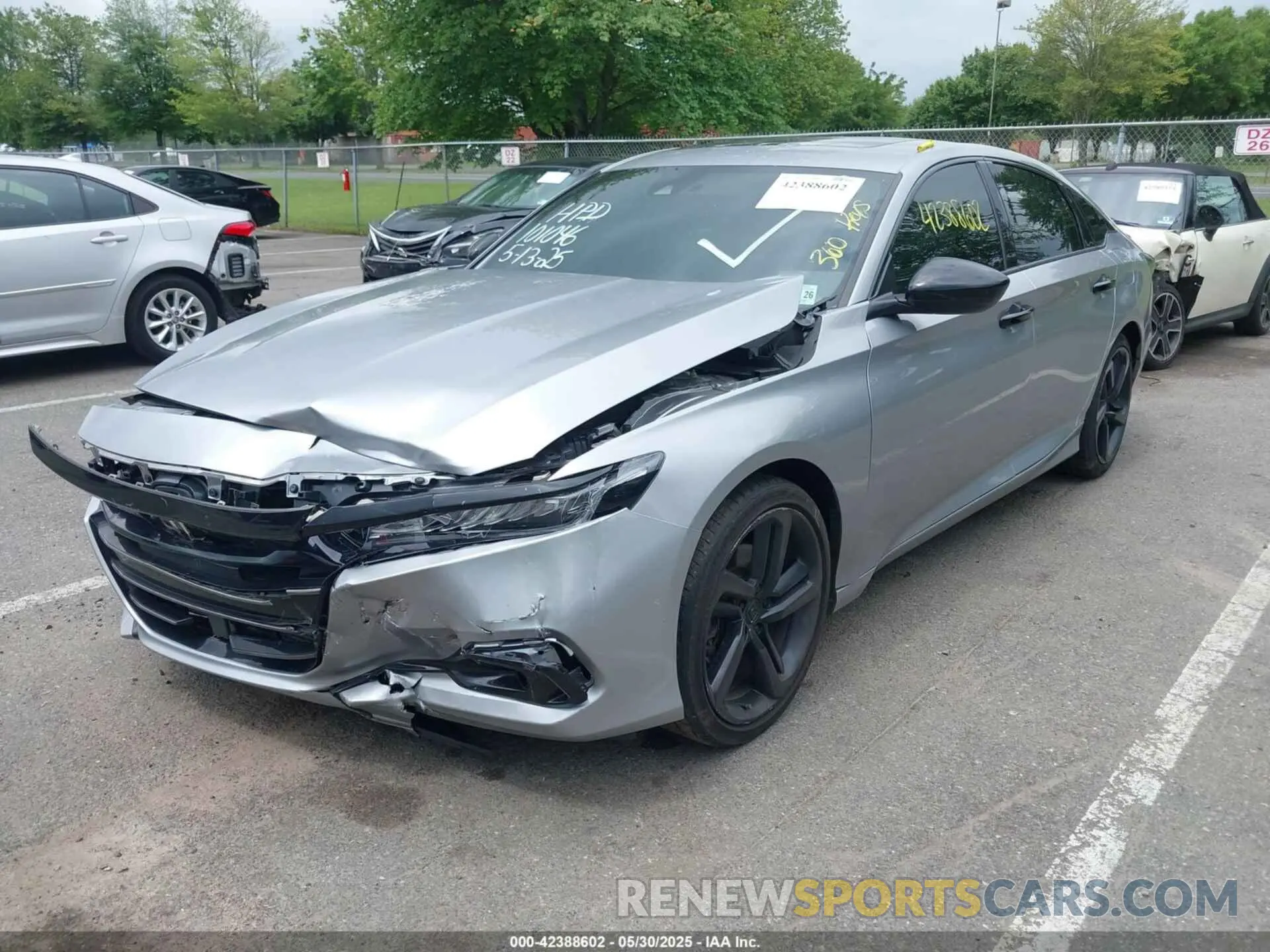 2 fotografías del automóvil dañado 1HGCV2F31MA000330 HONDA ACCORD 2021