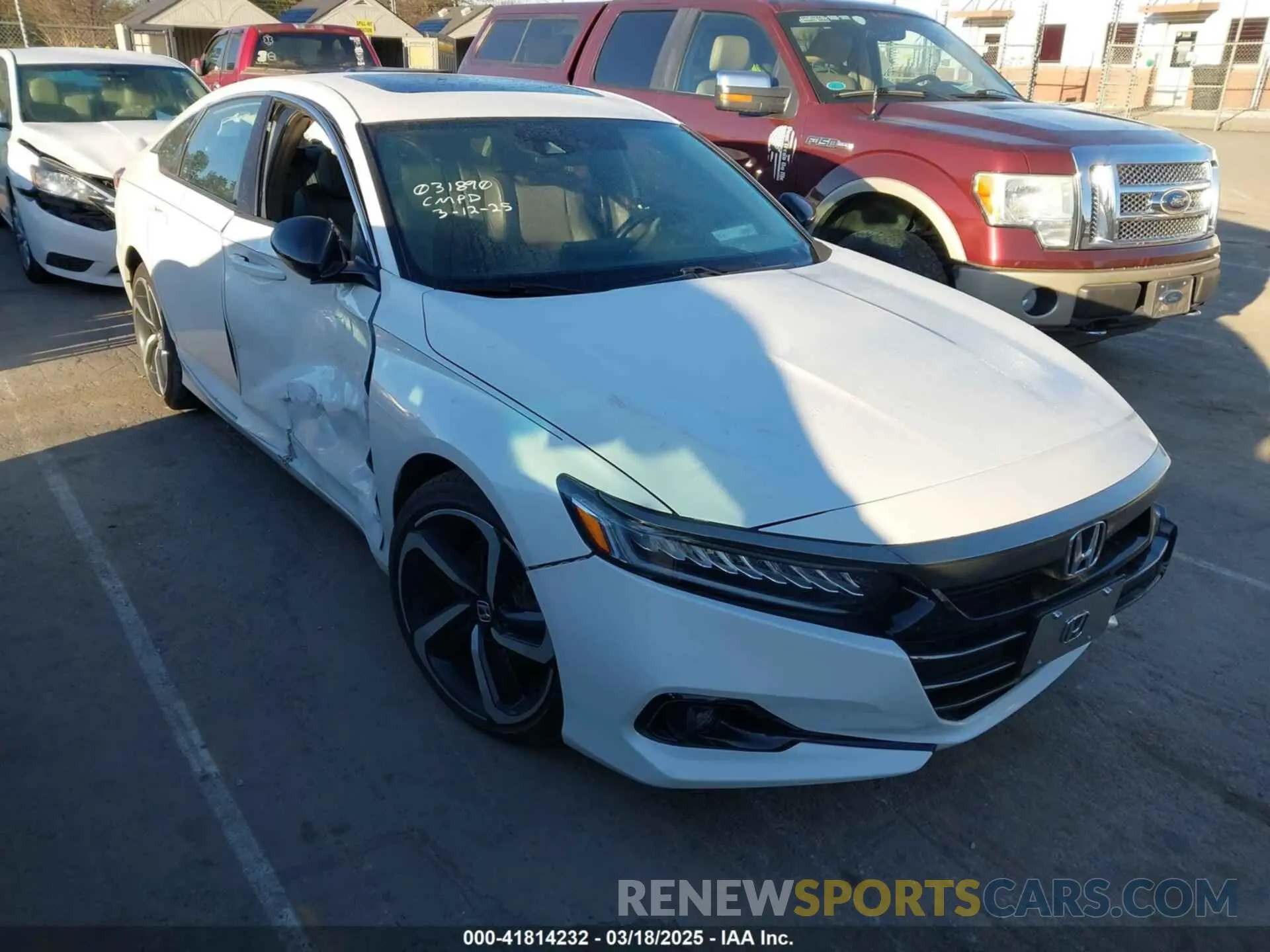 1 fotografías del automóvil dañado 1HGCV2F37MA031890 HONDA ACCORD 2021