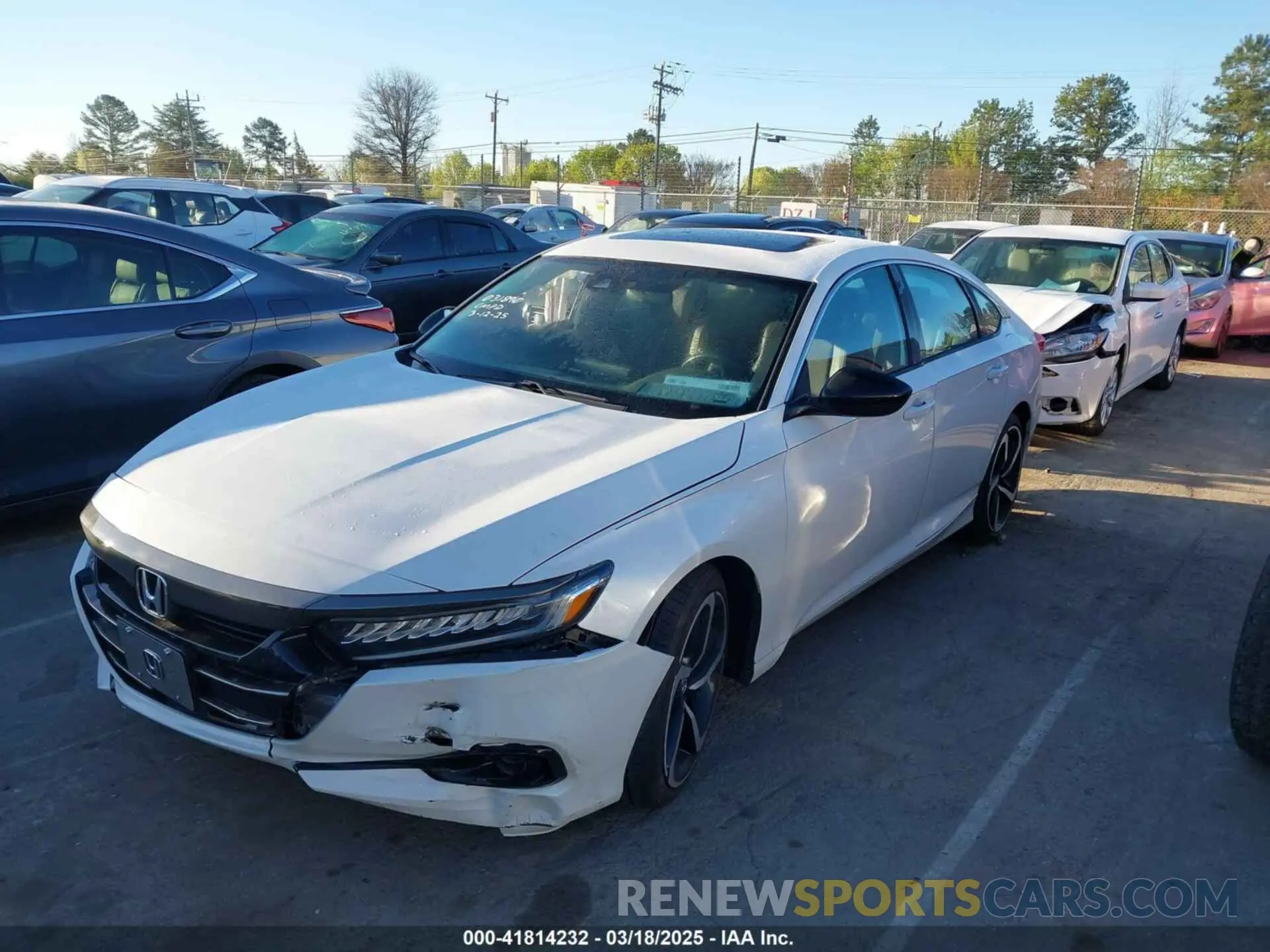 2 fotografías del automóvil dañado 1HGCV2F37MA031890 HONDA ACCORD 2021